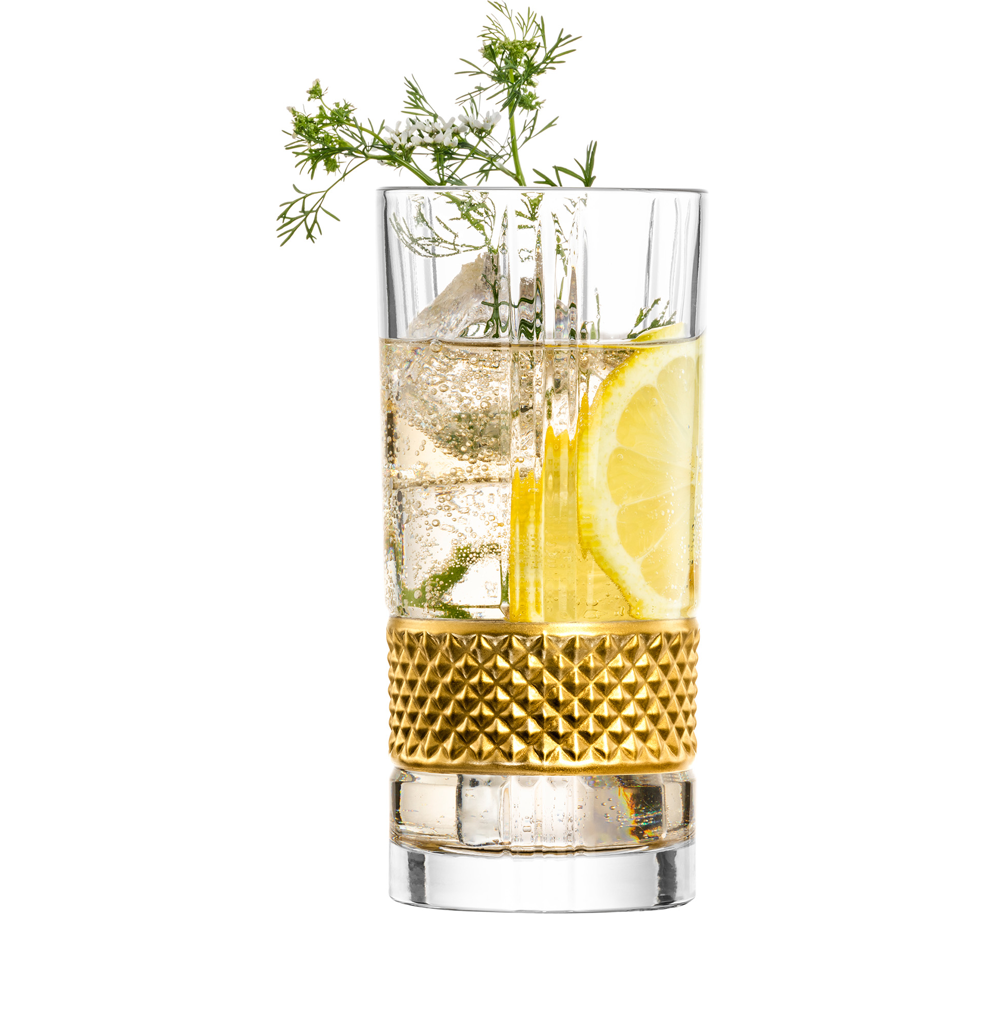 Longdrink Gläser gold GLEN