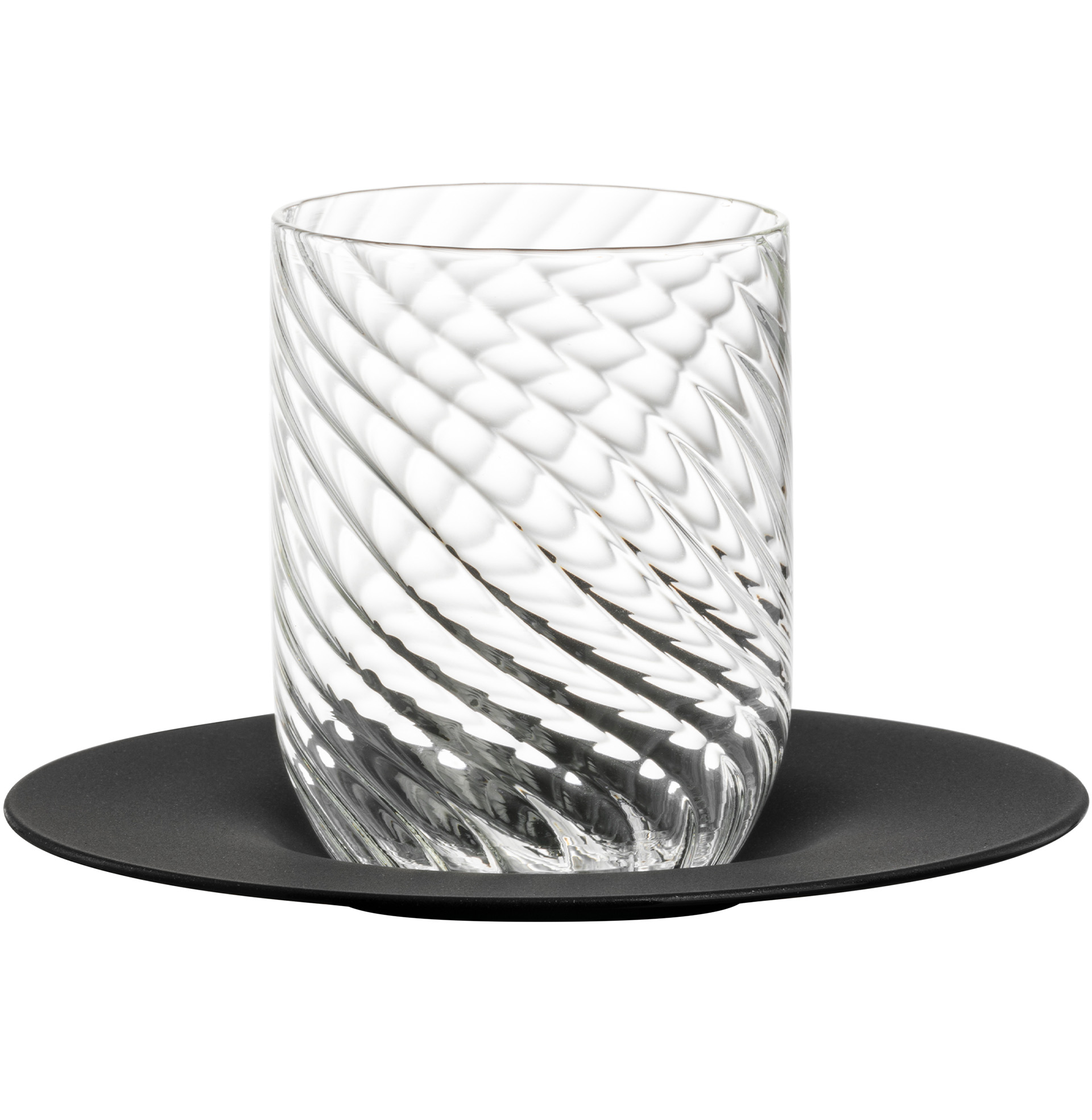 Cappuccino set black TWIST