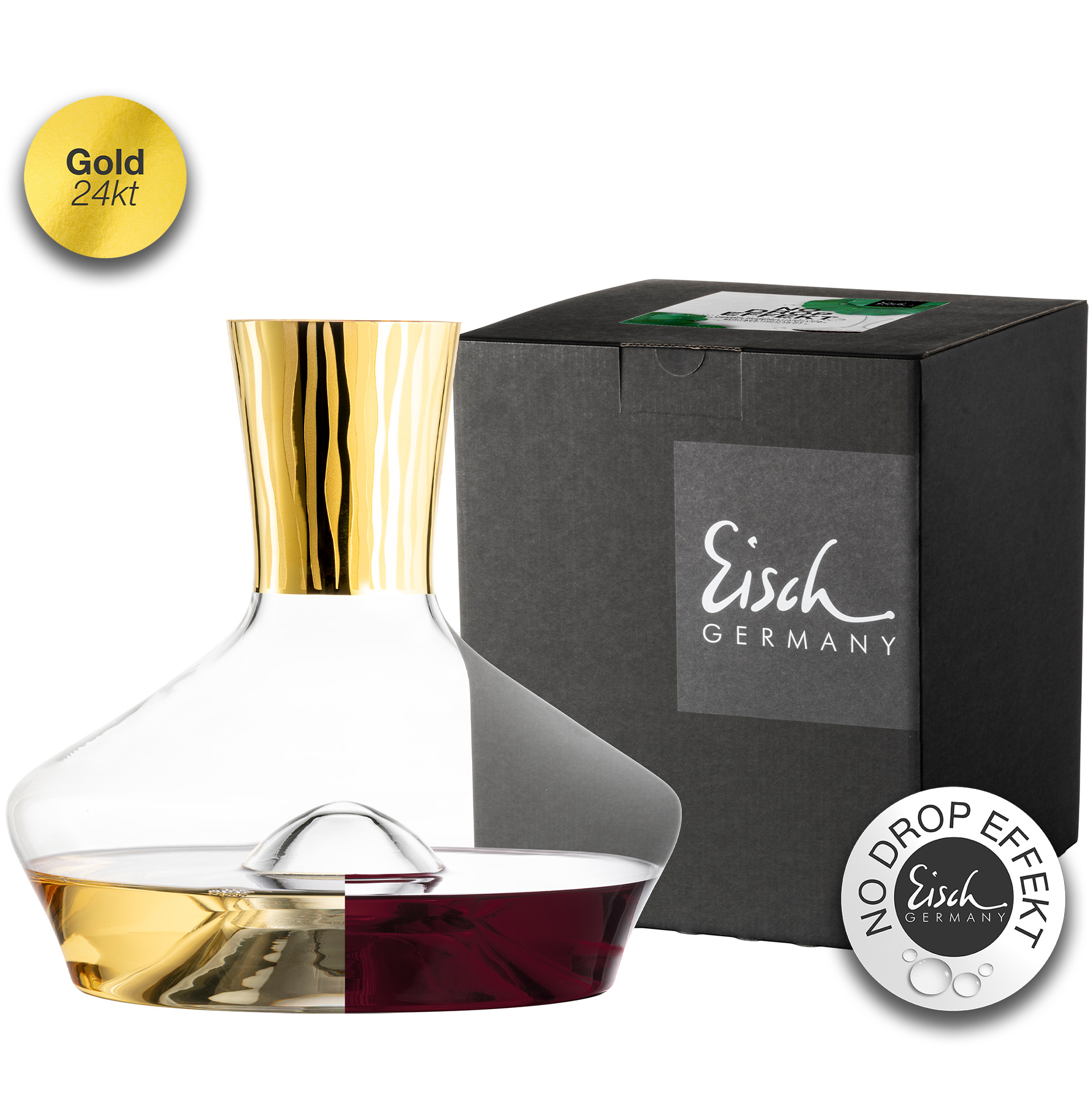 Decanter gold No Drop Effect 1,5l ELIOR