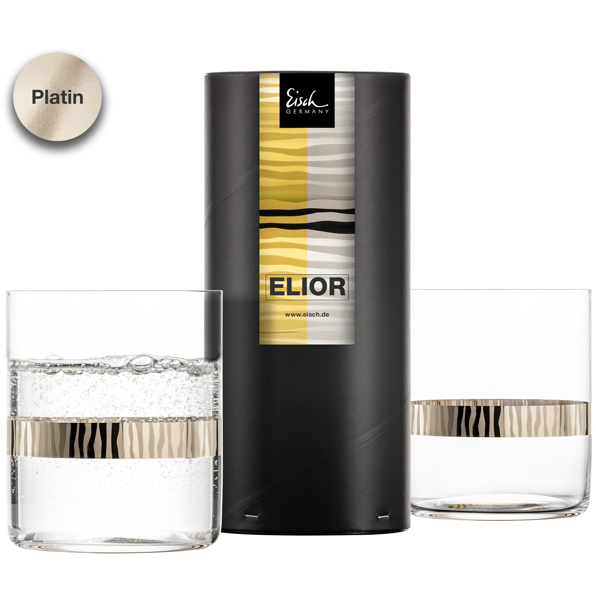 2er Set Becher platin ELIOR