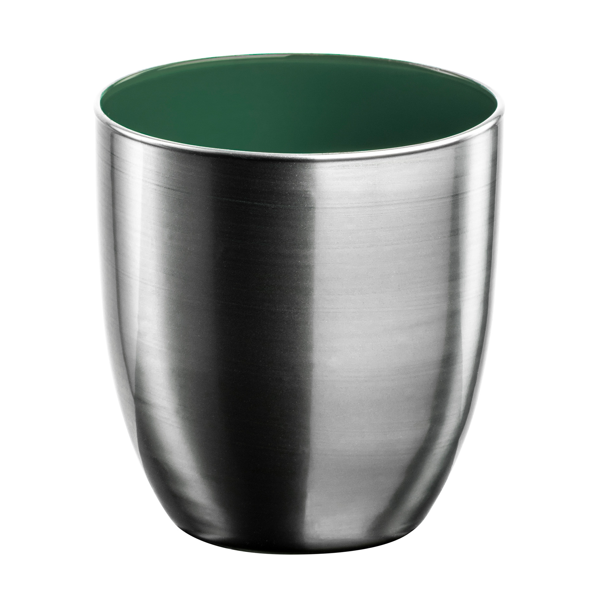 Espresso-/ Mokkaglas silber/grün COSMO COLLECT