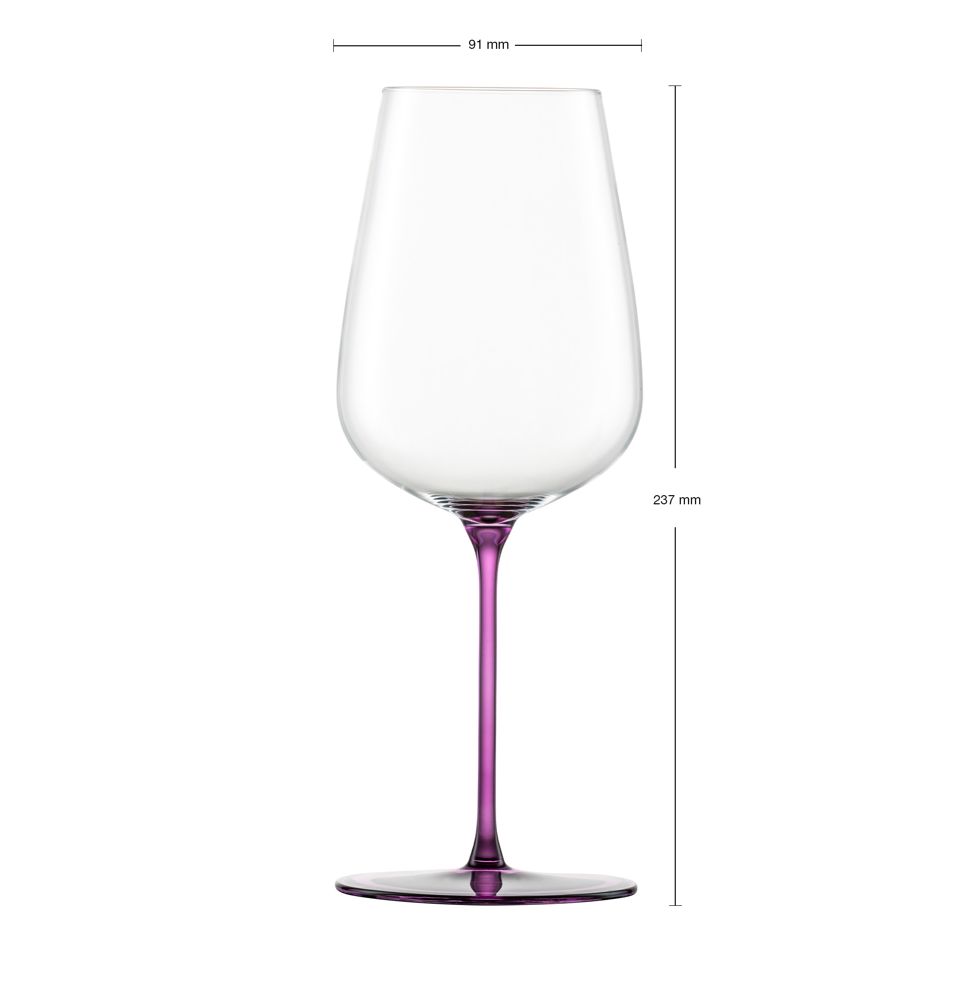 Allround wine glasses fruity & aromatic mauve INSPIRE SENSISPLUS