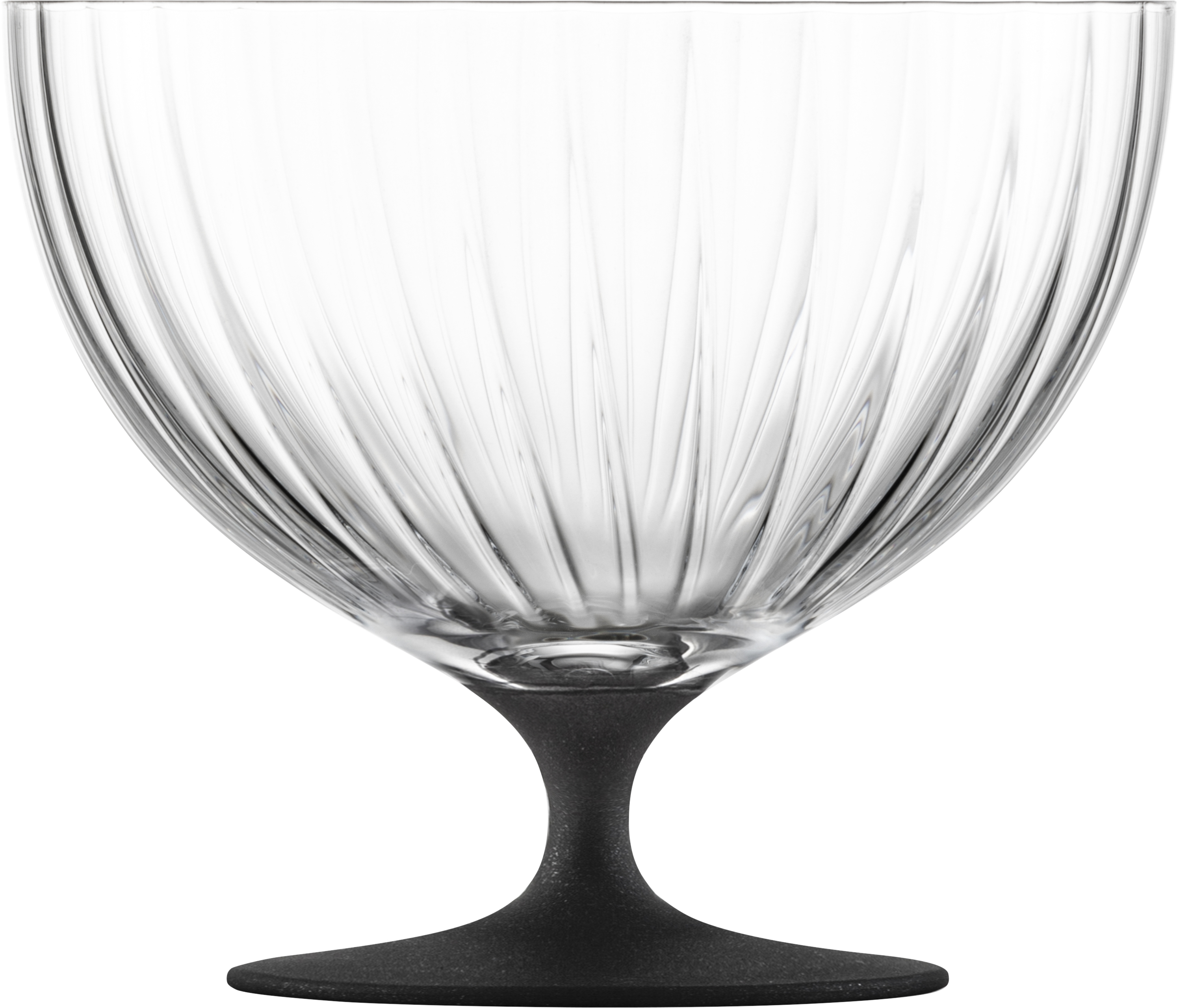 Footed bowl black
