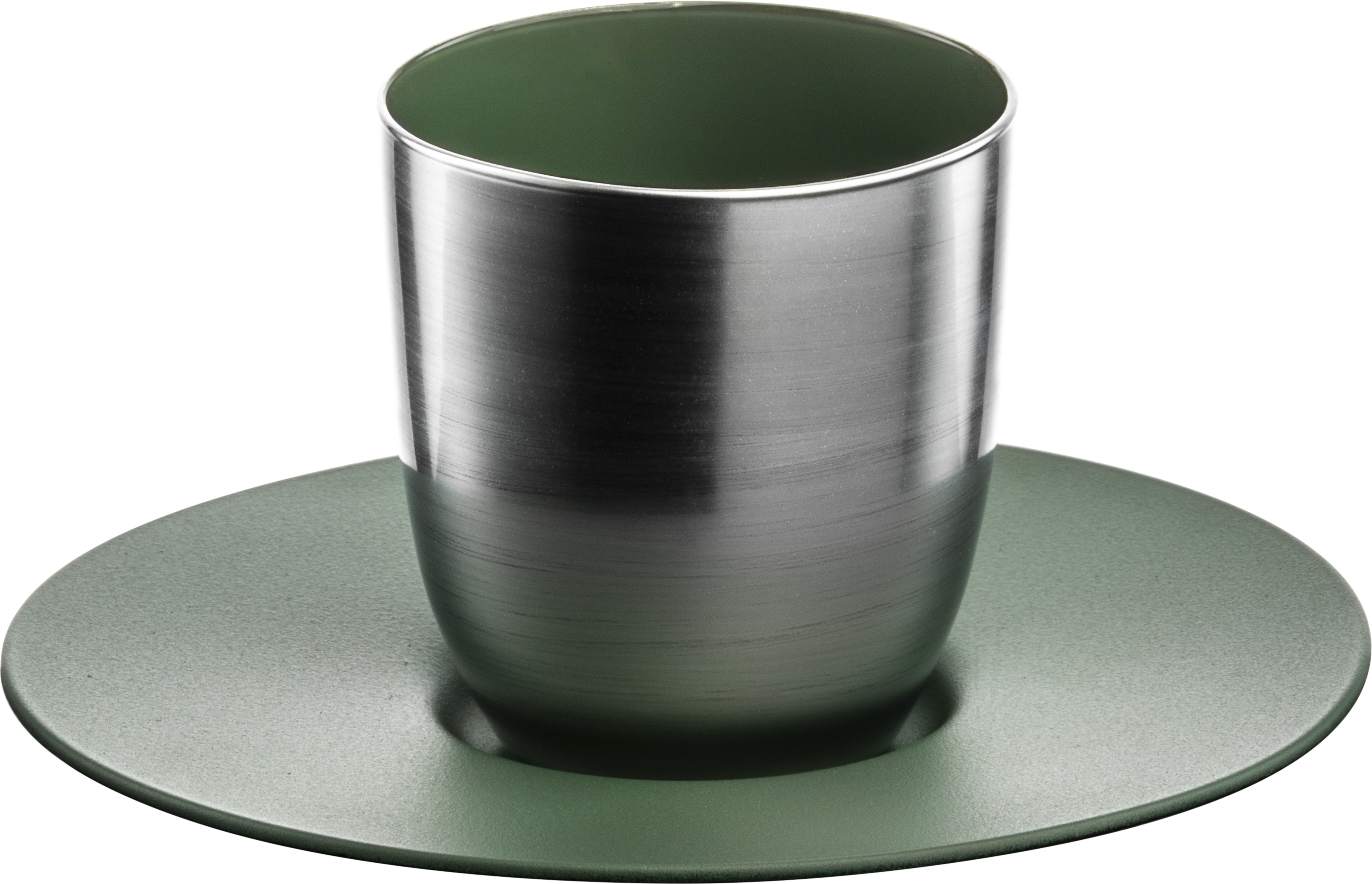 Espresso set silver/green COSMO COLLECT