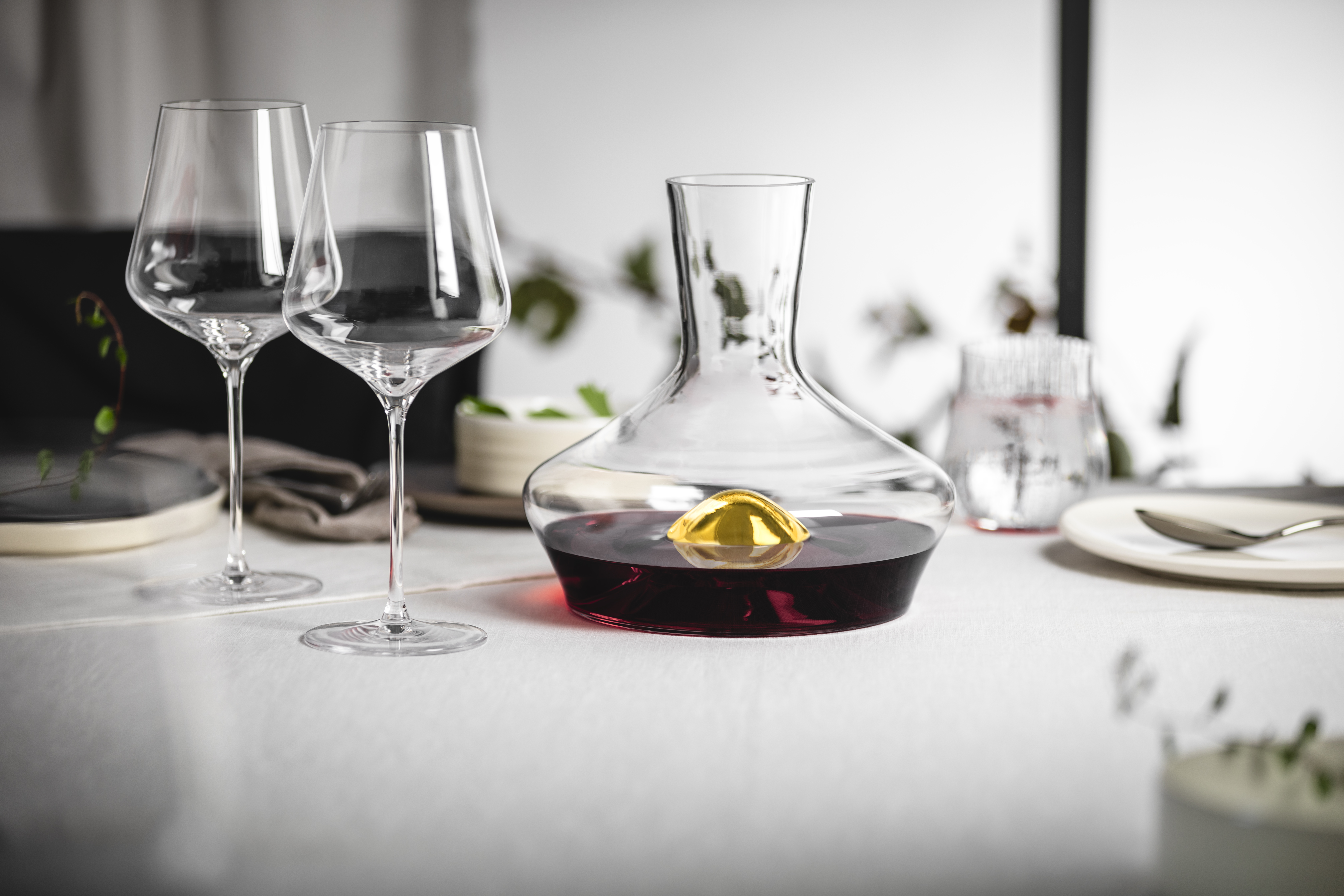 Set of 4 burgundy glasses SKY SENSISPLUS