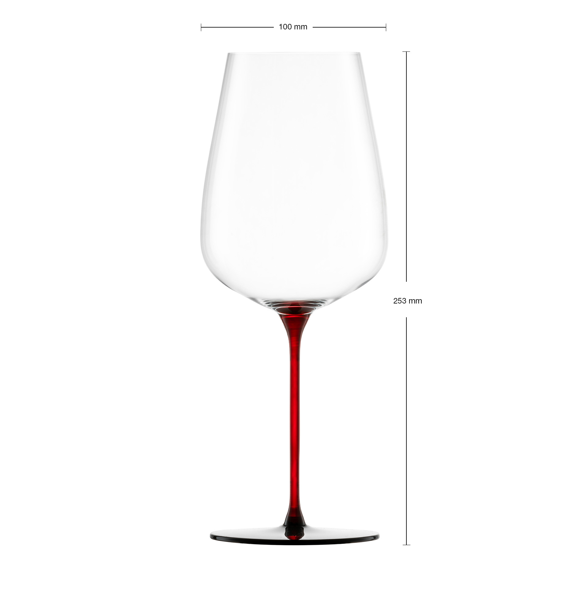 Allround wine glasses powerful & rich red/black RED SENSISPLUS