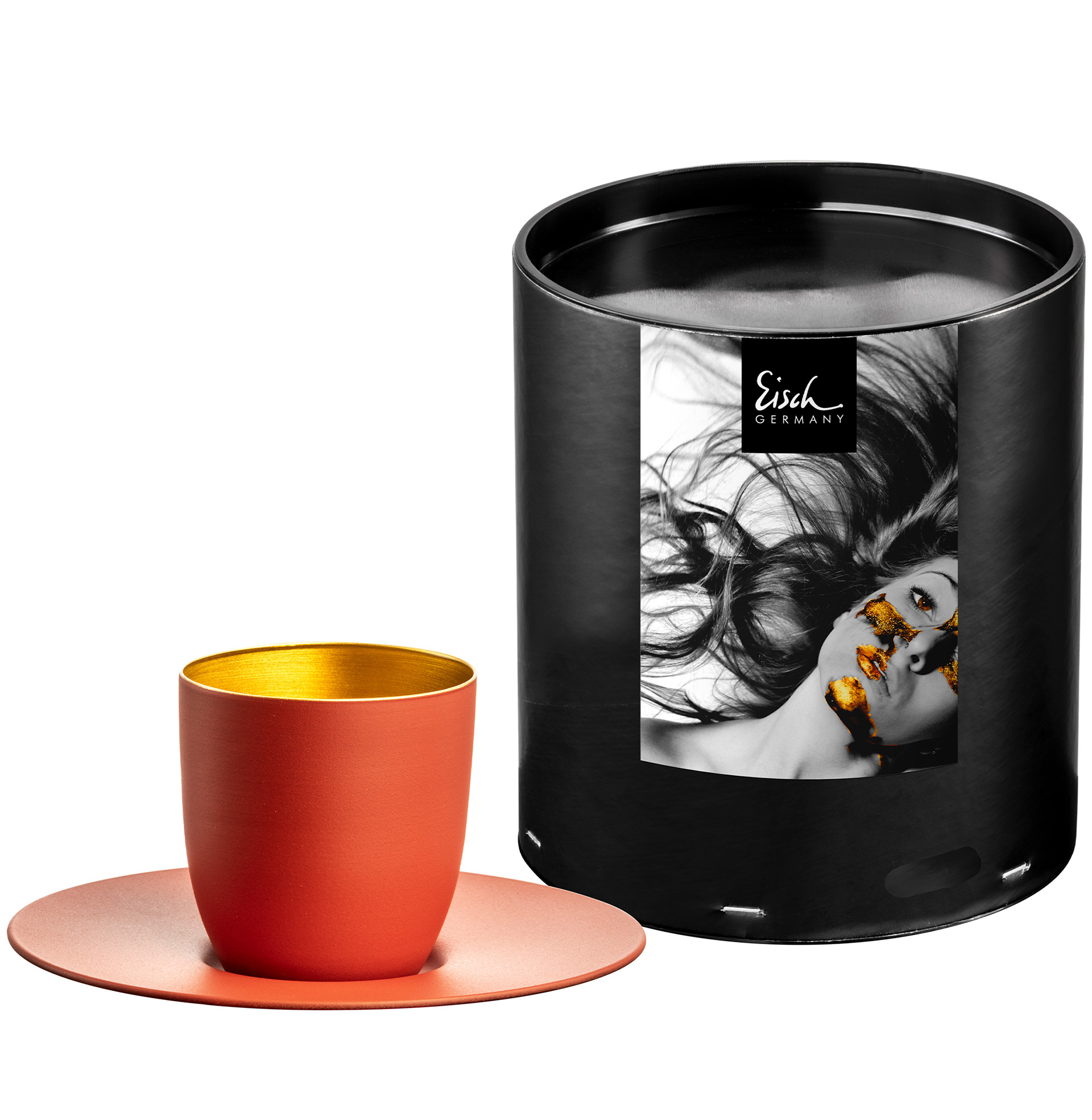 Espresso-Set coralle/gold COSMO COLLECT