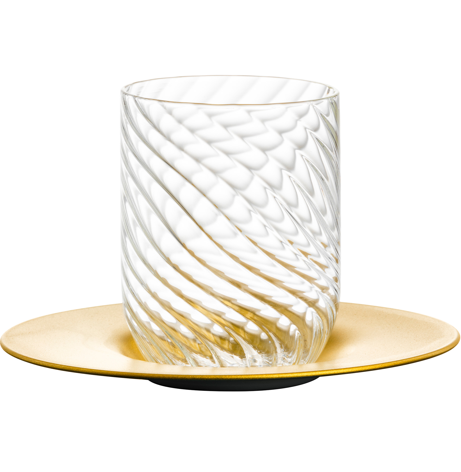 Cappuccino set gold TWIST