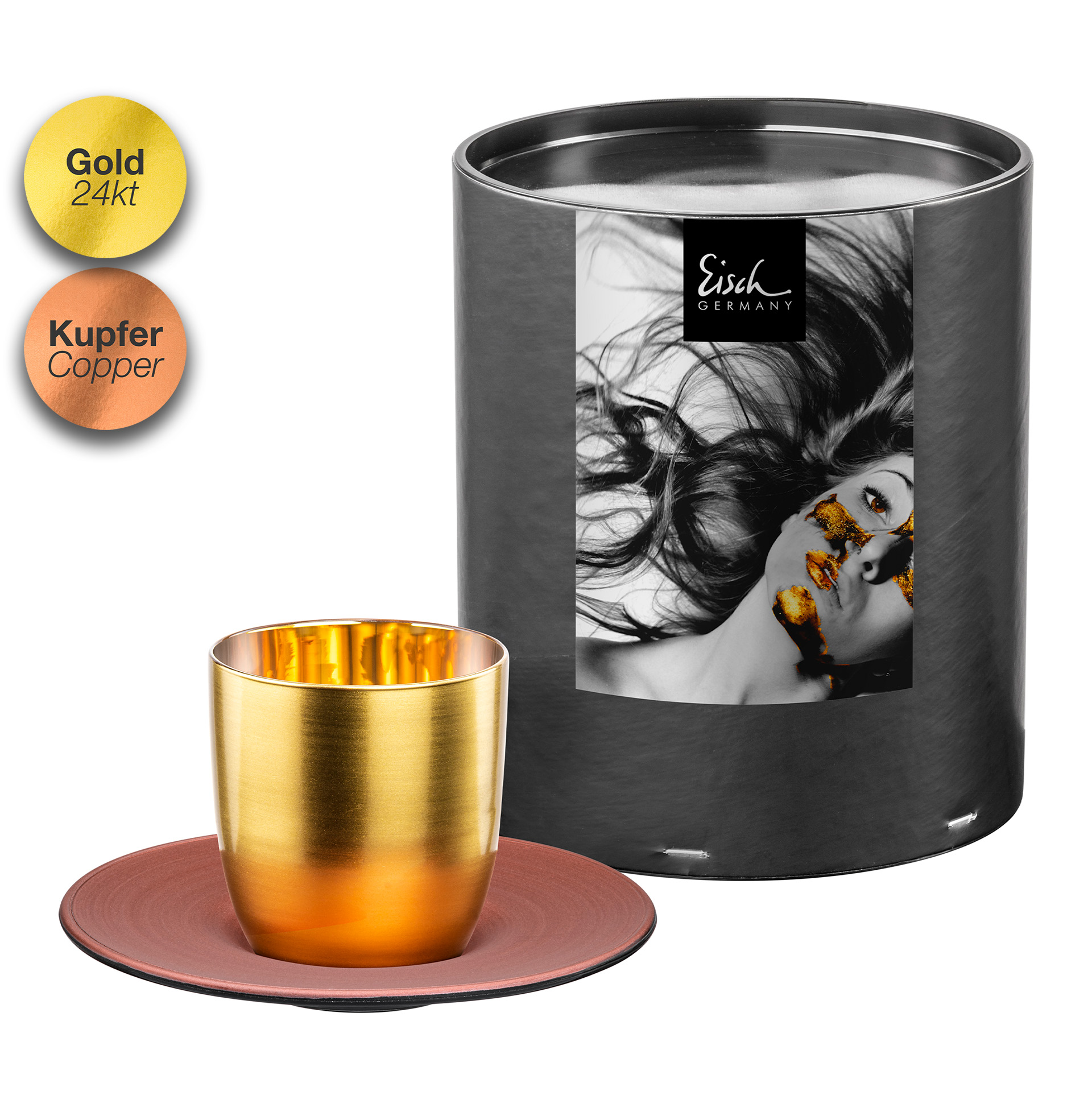 Espresso-Set gold/kupfer COSMO COLLECT