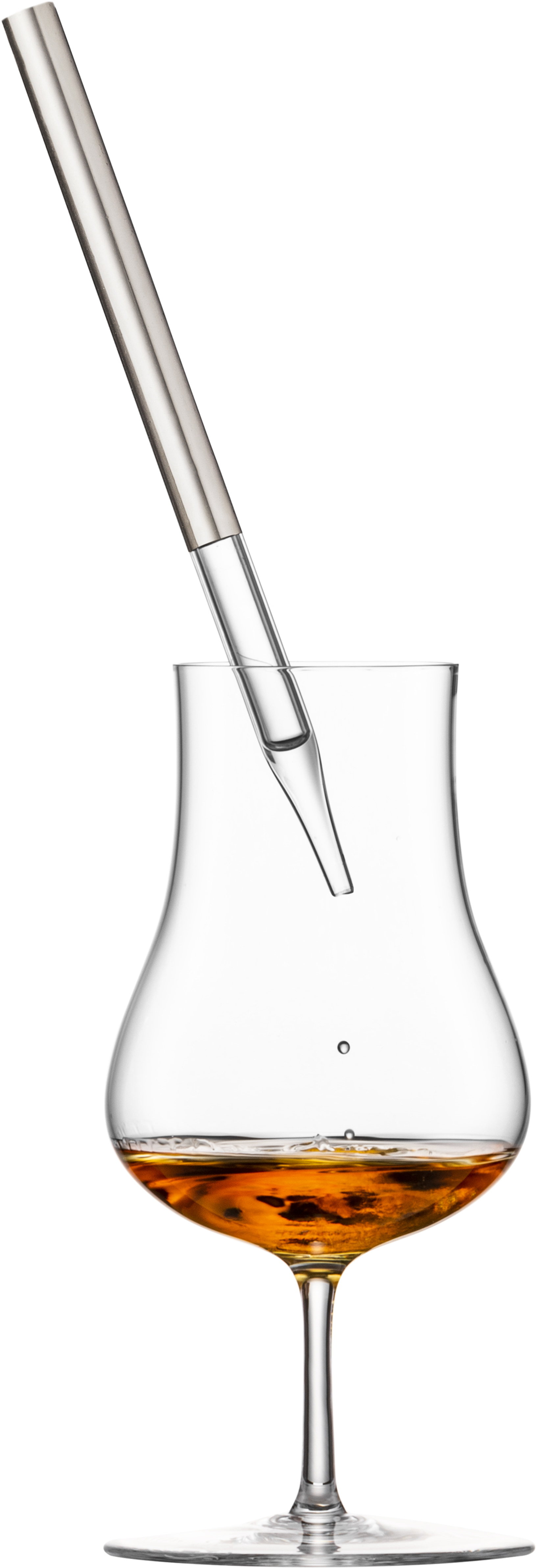Whisky / rum pipette platinum GENTLEMAN