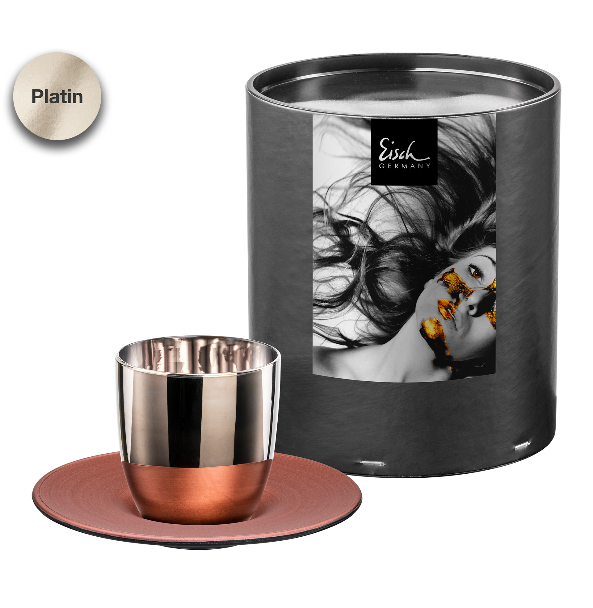 Espresso-Set platin/kupfer COSMO COLLECT