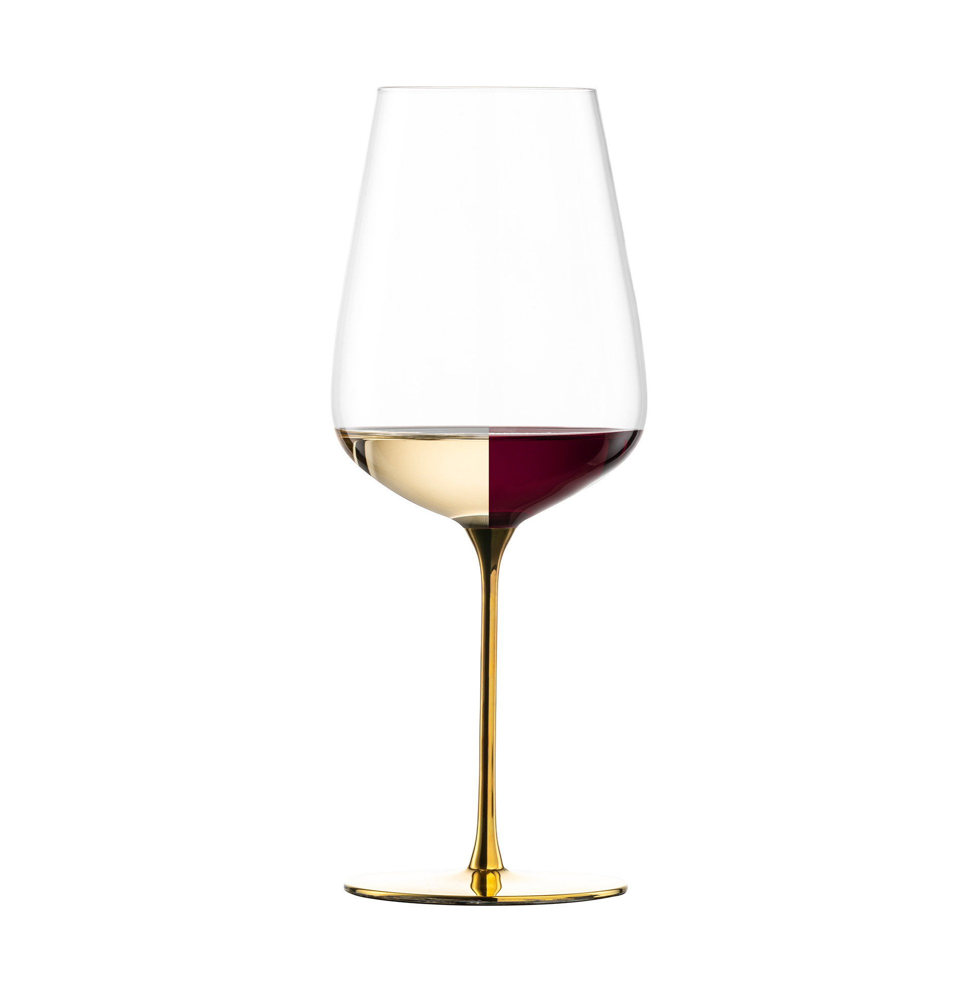 Allround wine glasses powerful & rich gold ESSENCA SENSISPLUS GOLD EDITION