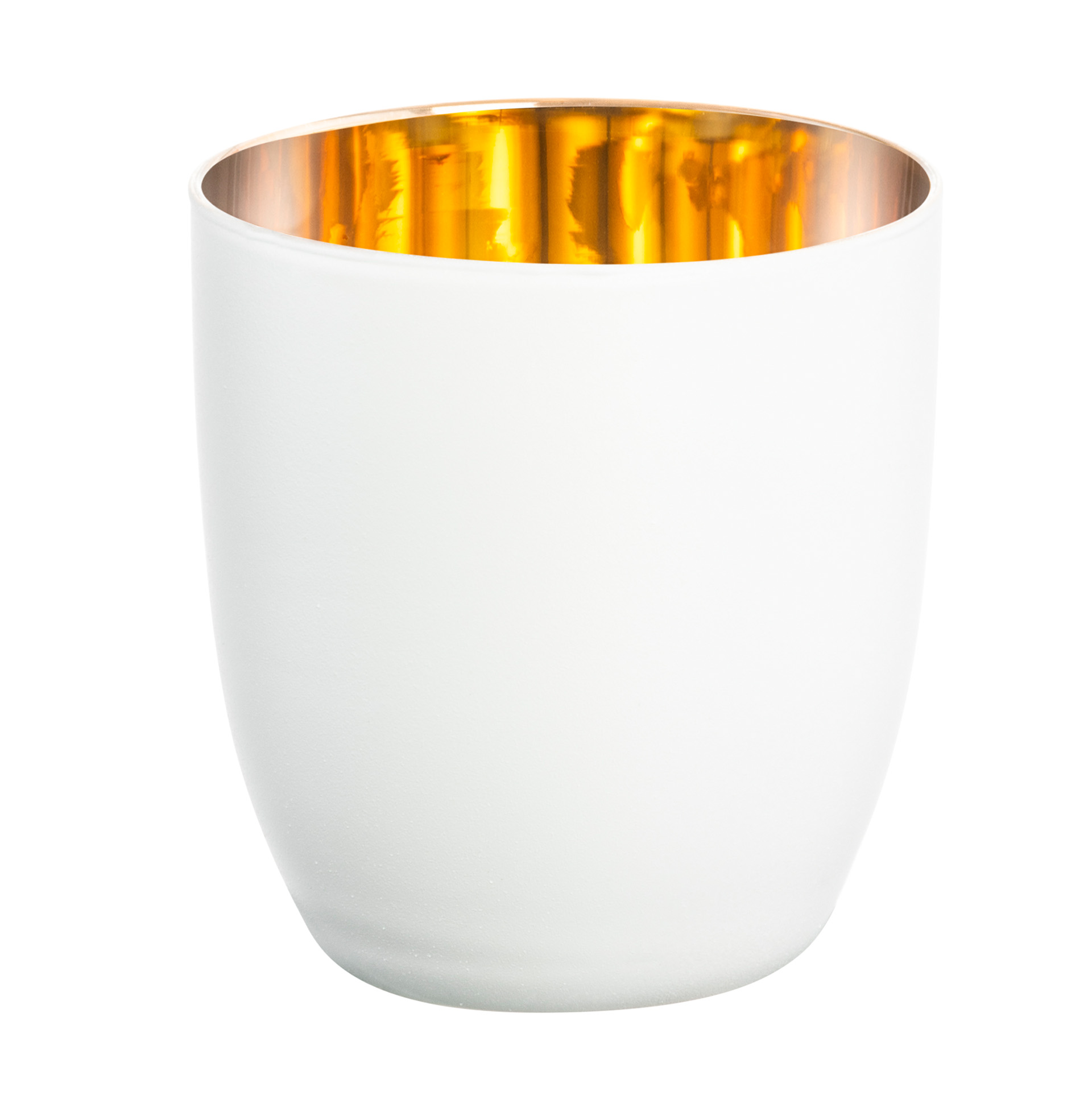 Espresso-/ Mokkaglas weiß/gold COSMO COLLECT