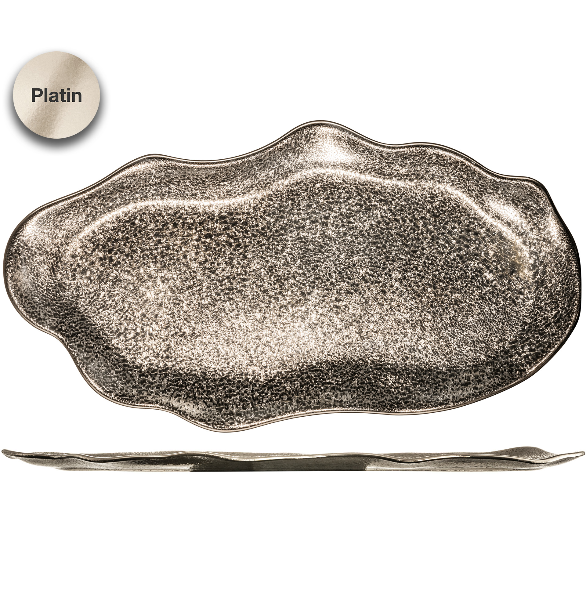 Plate platinum 480 x 265 mm GOLDRUSH
