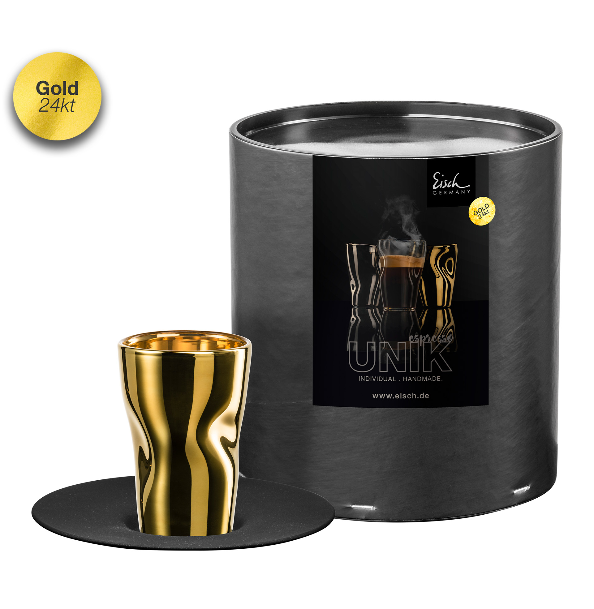 Espresso set gold/black UNIK