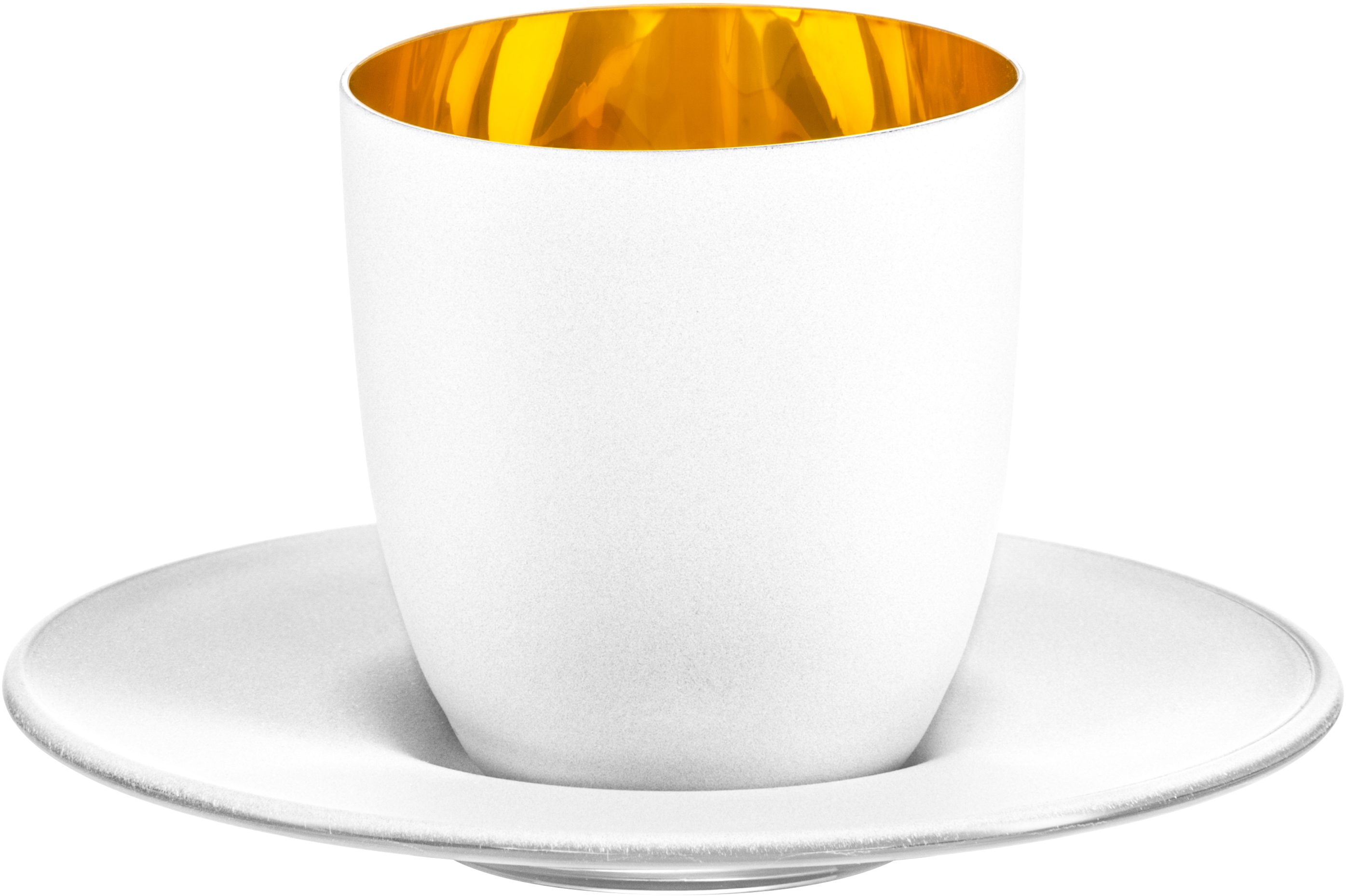 Espresso-Set weiß/gold COSMO COLLECT