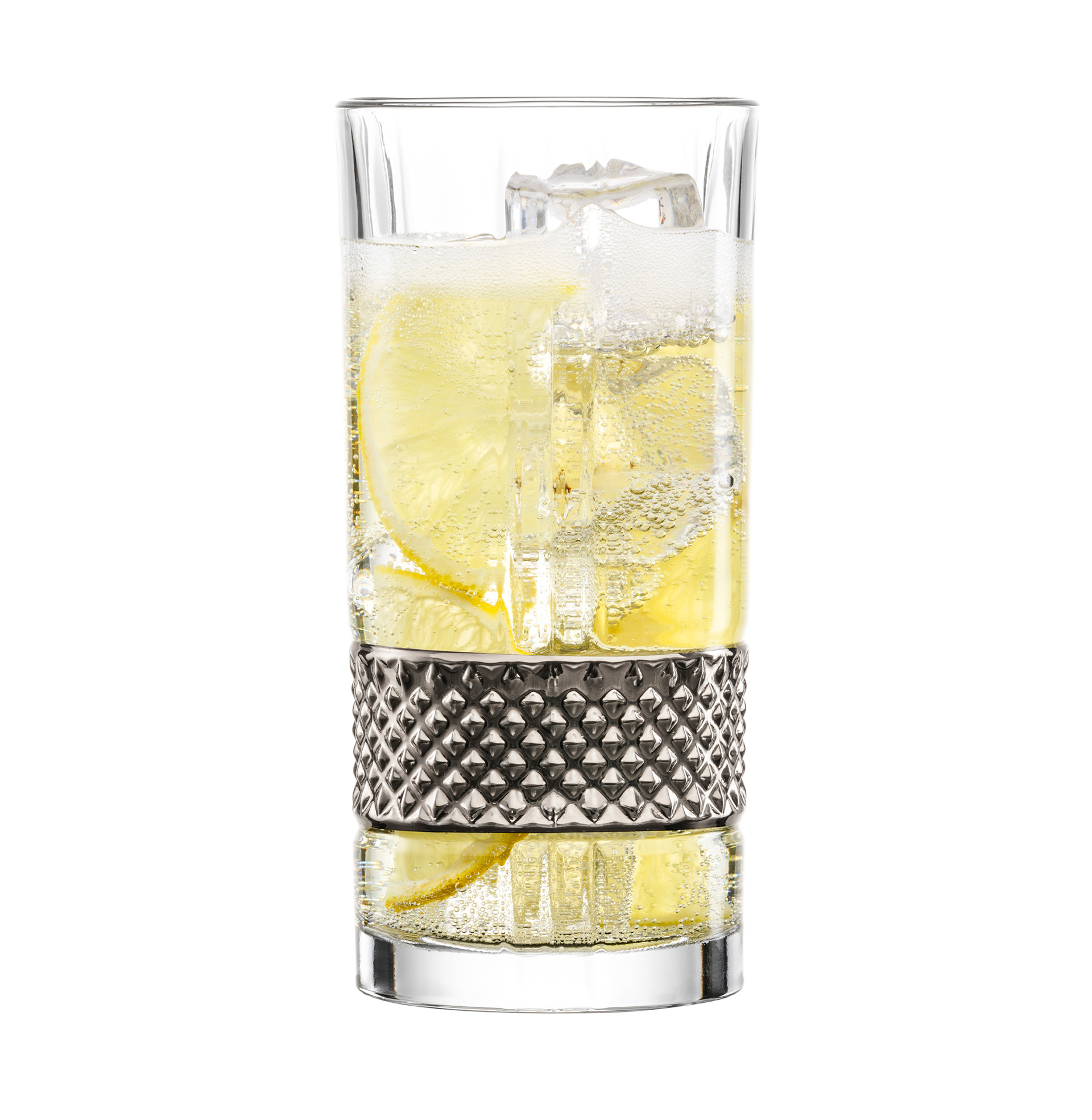 Longdrink glasses platinum GLEN