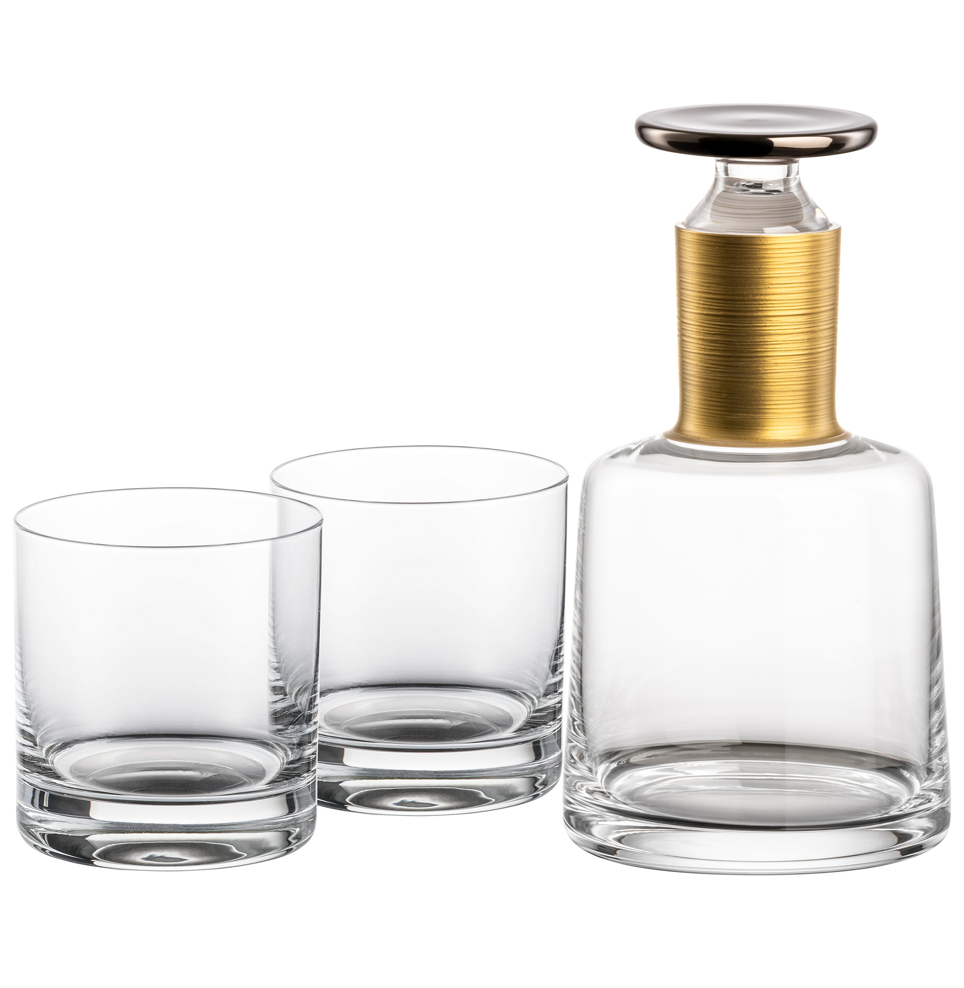 Whisky set gold/platinum No Drop Effect HAPTICS