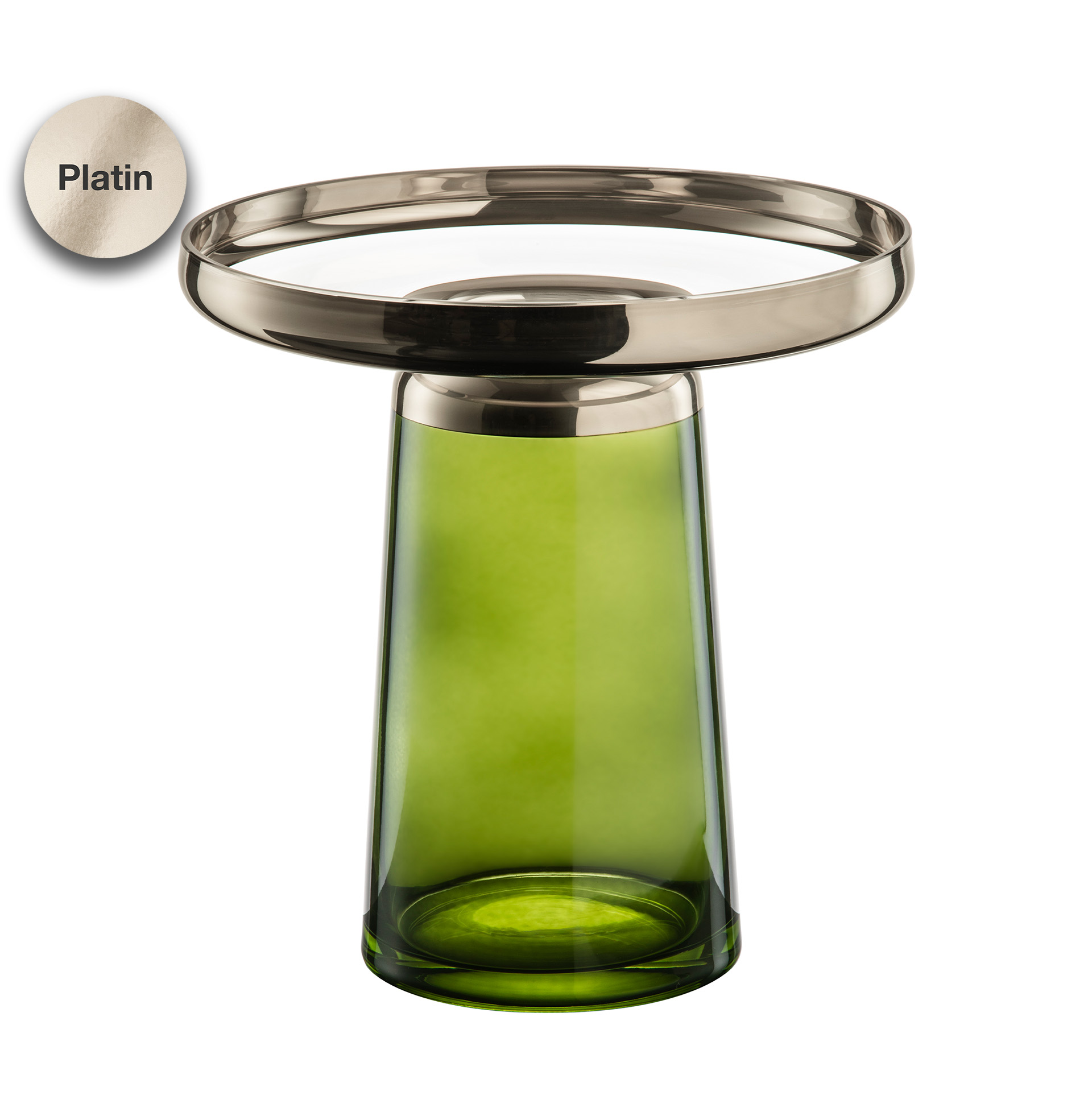 Vase grün/platin Ø 290 mm LIV