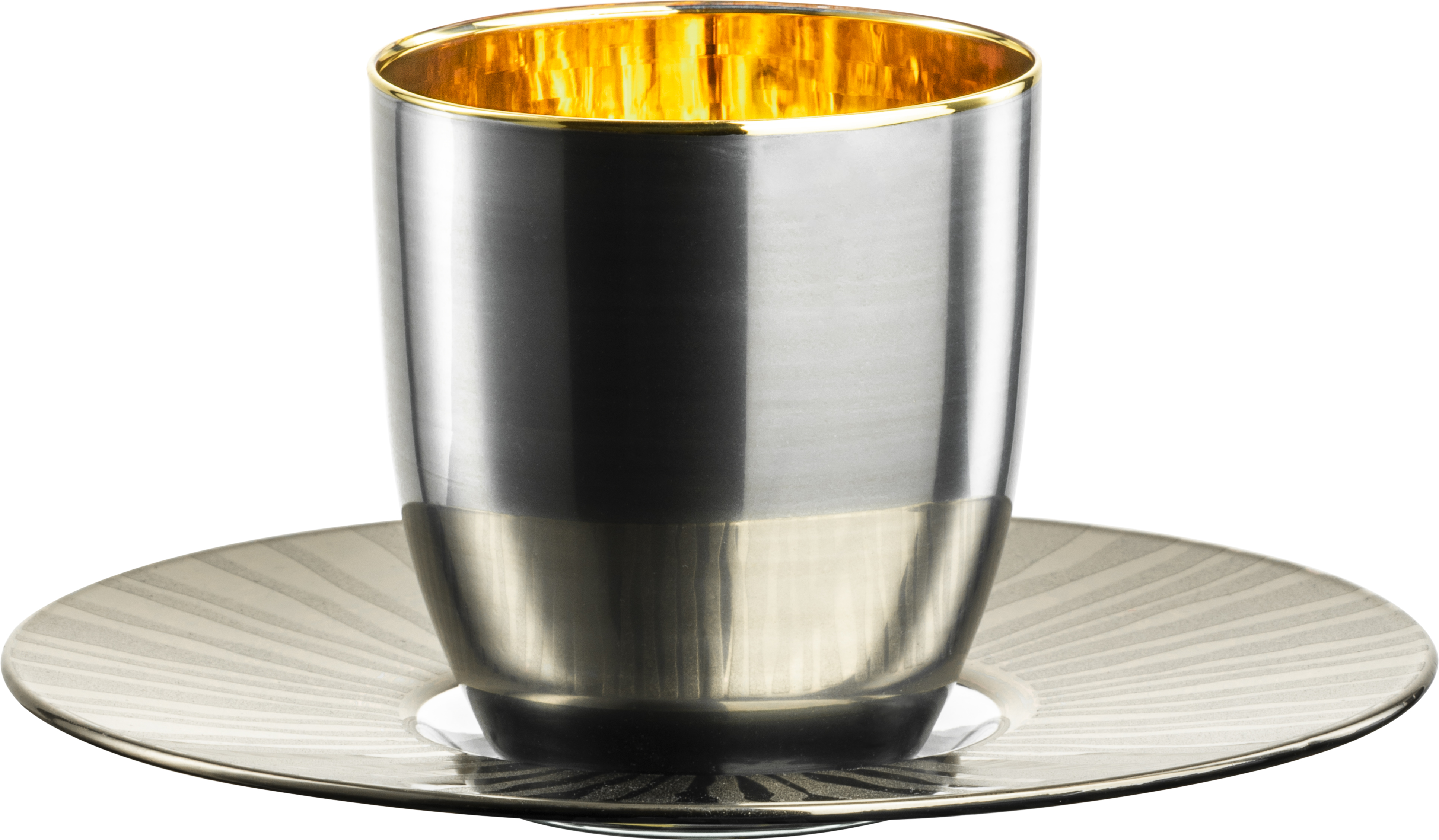 Espresso-Set sun platin/gold COSMO COLLECT