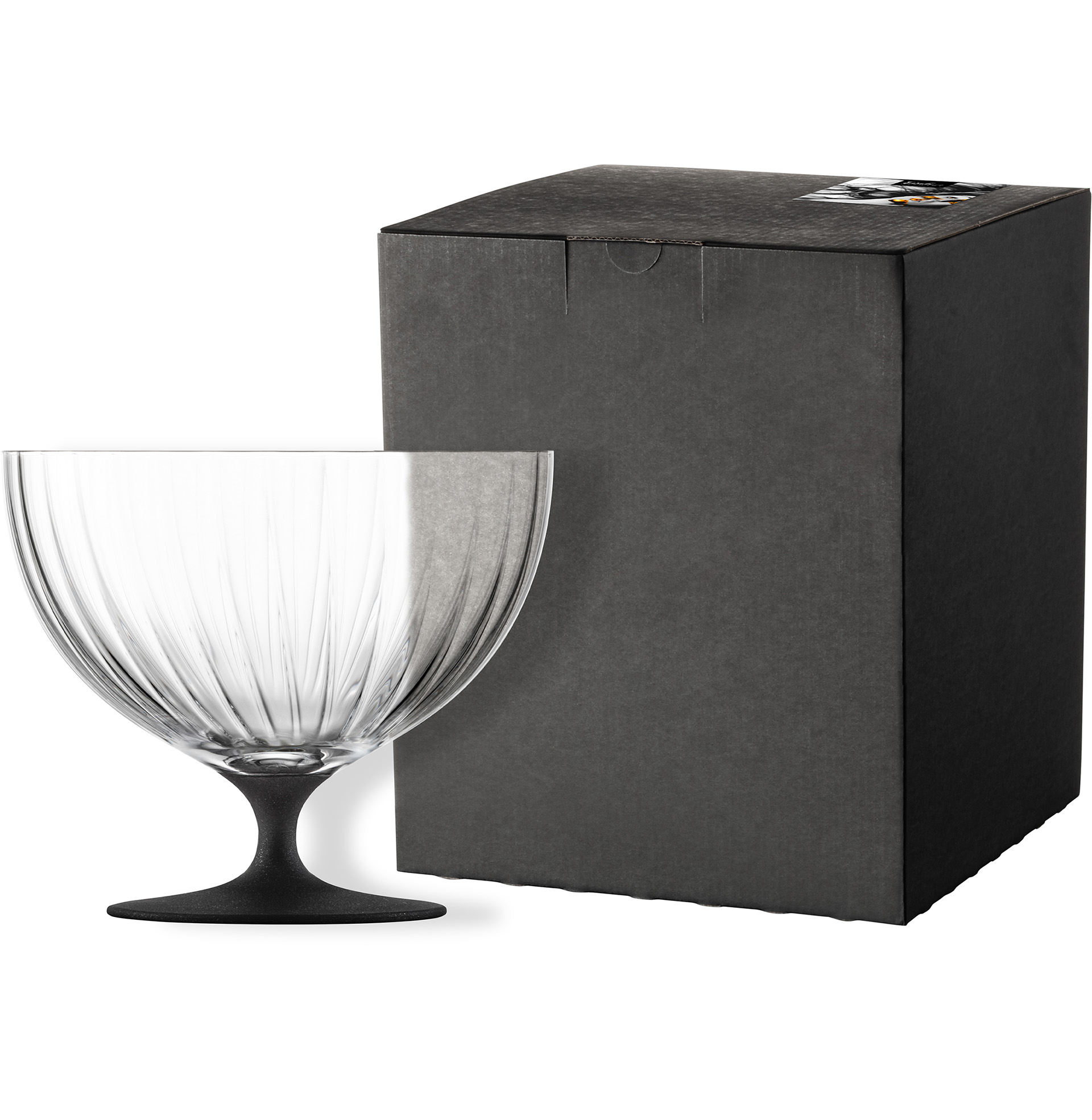 Footed bowl black