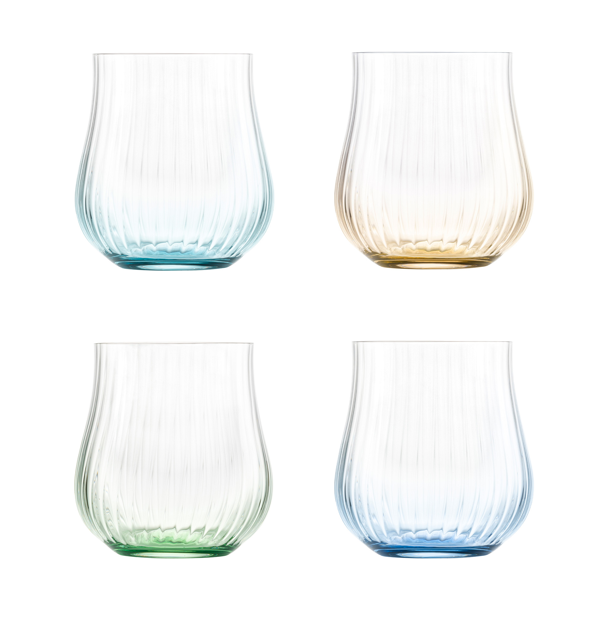 4er Set Allroundbecher farblich sortiert RISING