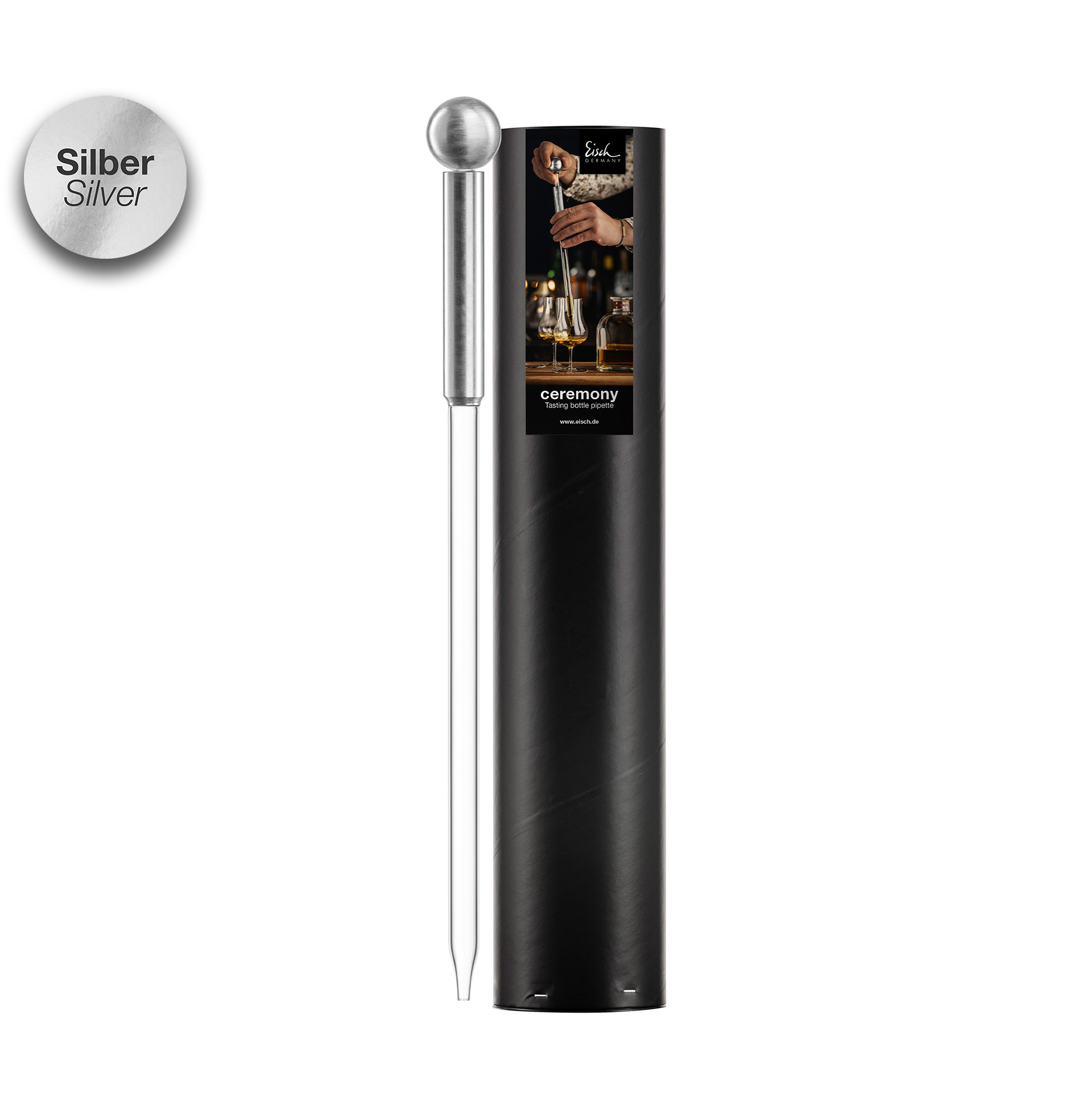 Tasting Bottle Pipette silber CEREMONY