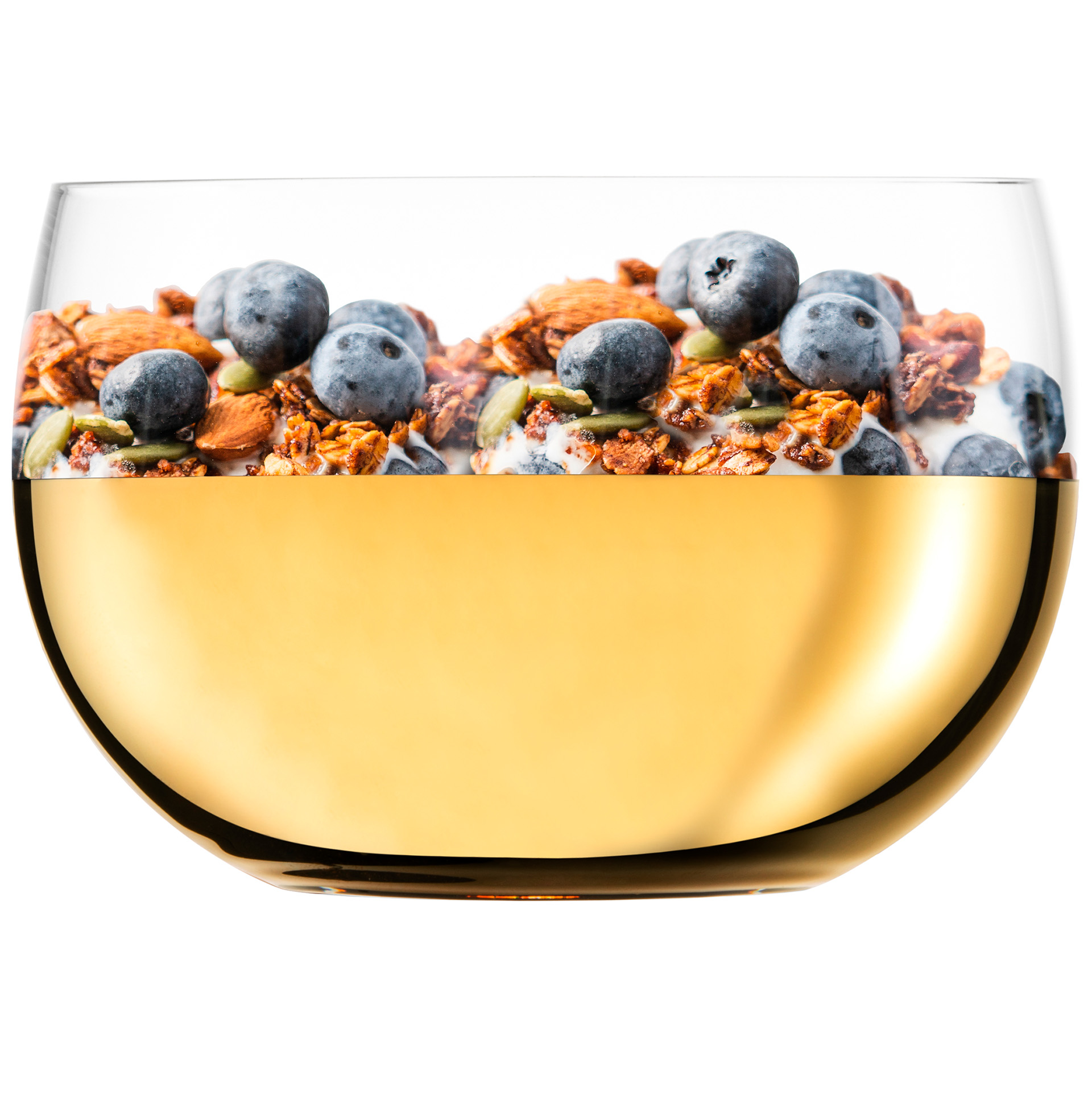 Dessert glass gold GEM
