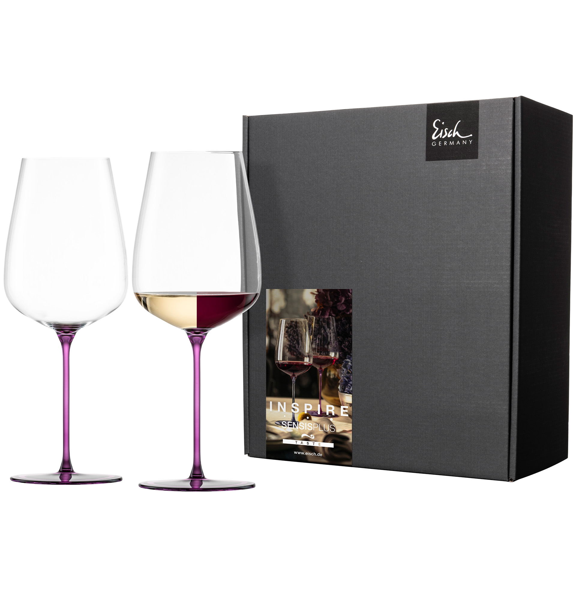 2er Set Allround Weingläser kraftvoll & reichhaltig mauve INSPIRE SENSISPLUS