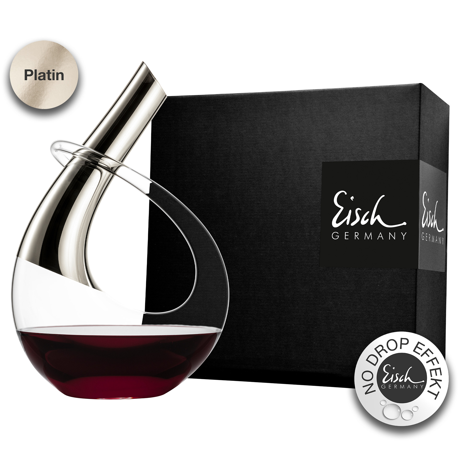 Decanter platinum No Drop Effect 0,75l EMBRACE