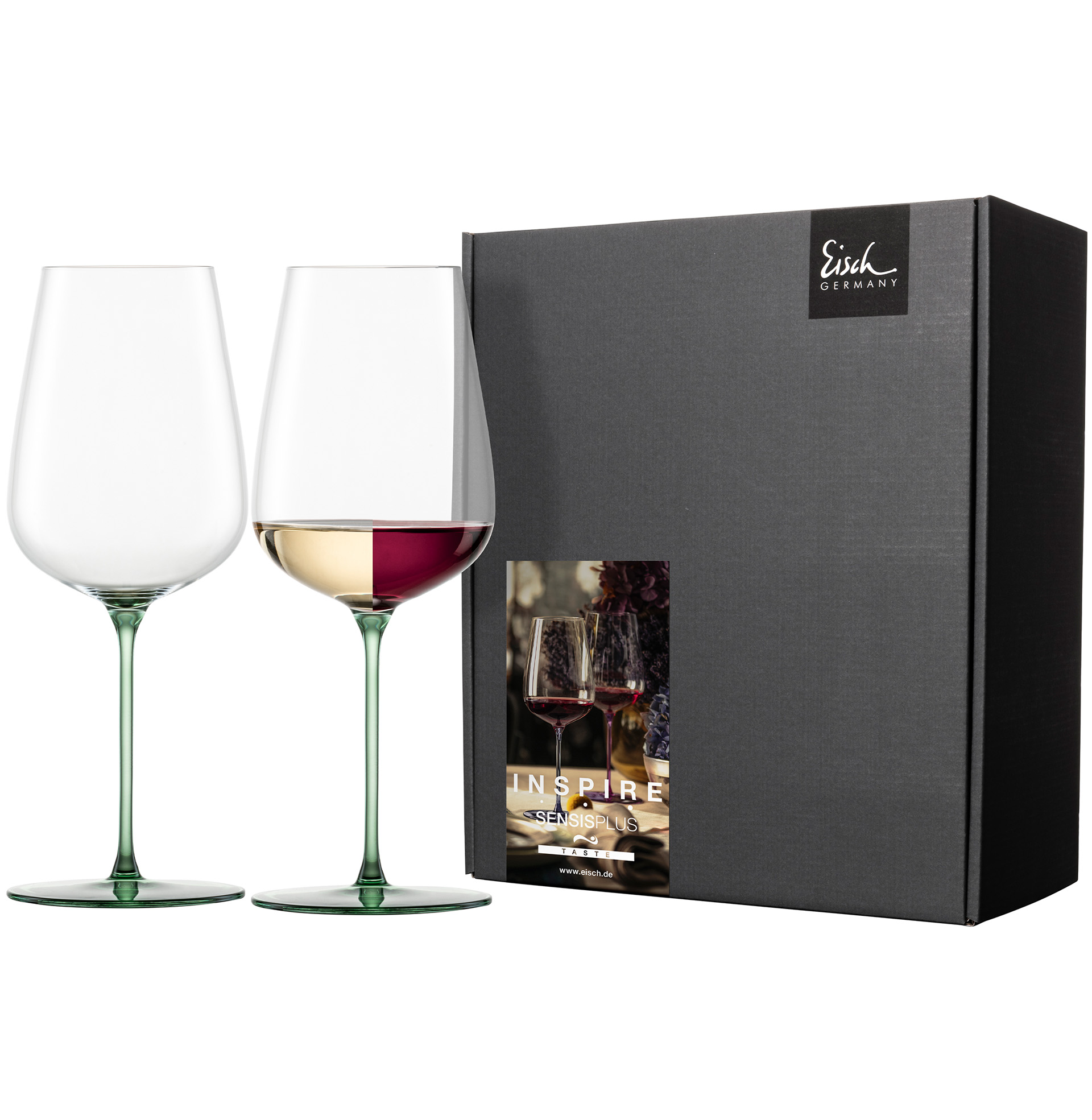 2er Set Allround Weingläser fruchtig & aromatisch grün INSPIRE SENSISPLUS