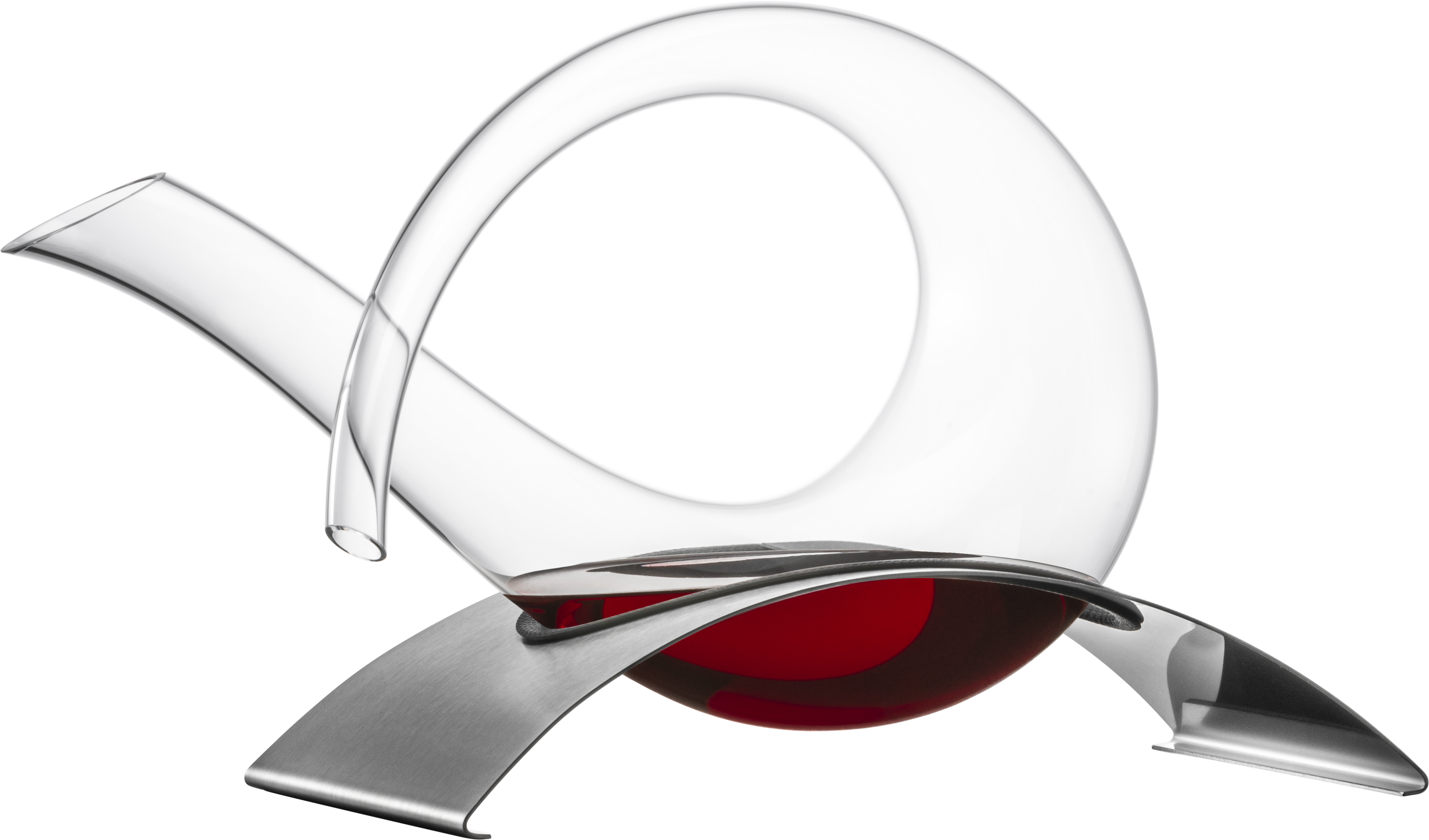 Dekantierkaraffe No Drop Effekt auf Edelstahlsockel 0,75l EDITION 1