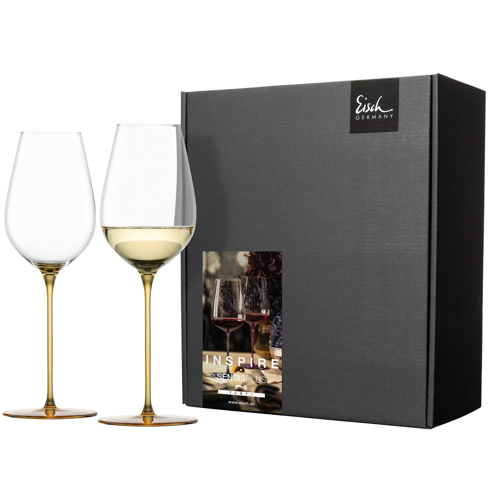 2er Set Allround Weingläser erfrischend & leicht bernstein INSPIRE SENSISPLUS