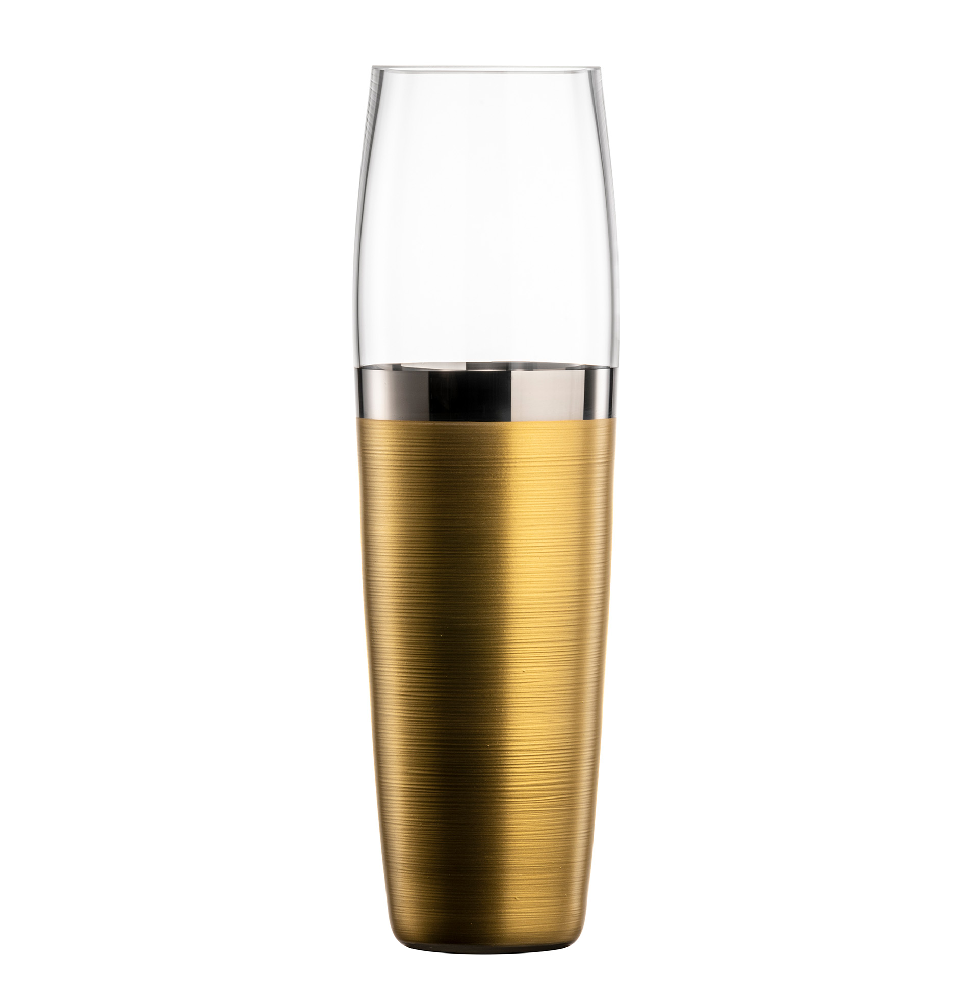 Vase gold/platin Ø 96 mm HAPTICS