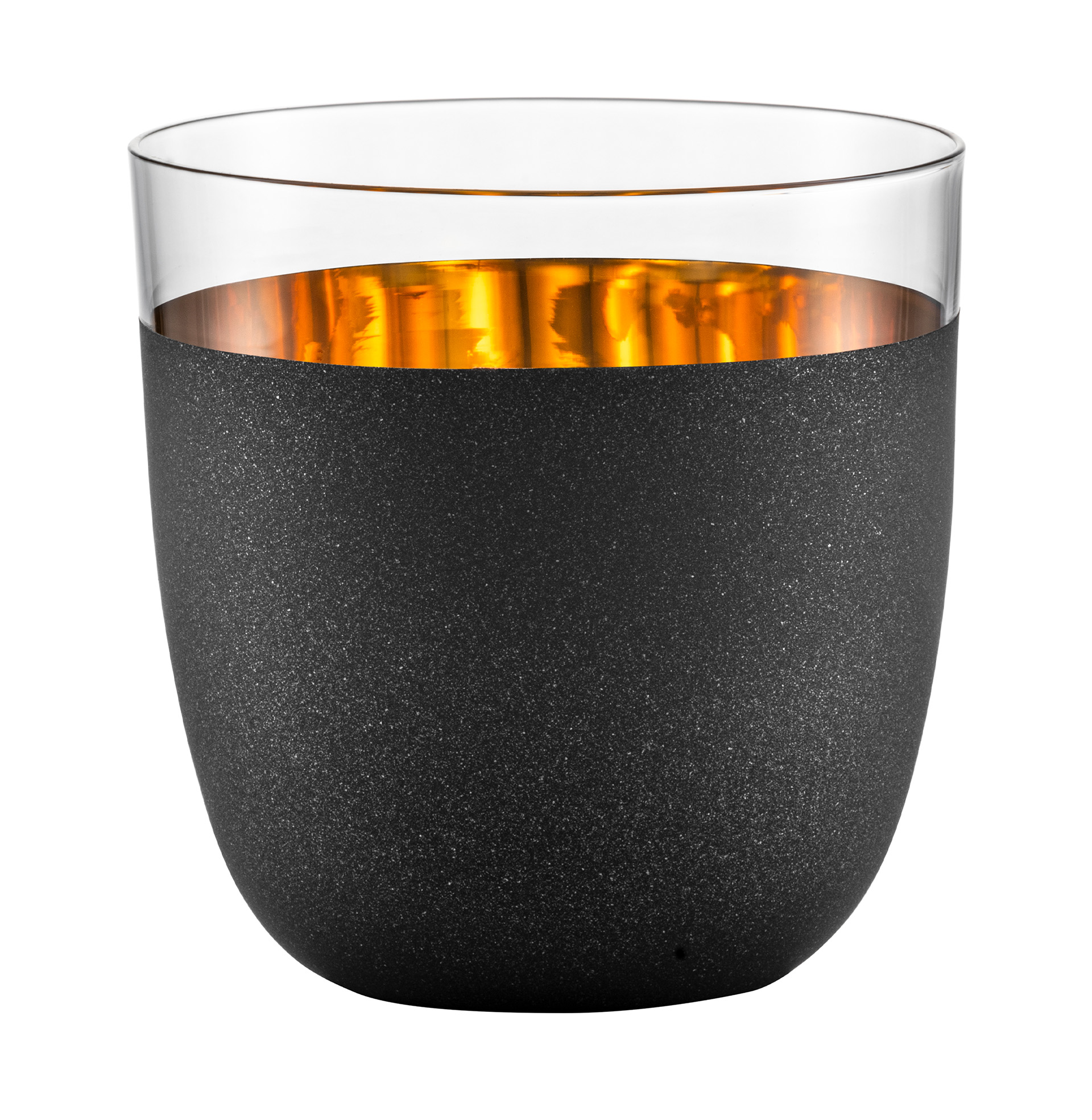 Becher schwarz/gold COSMO