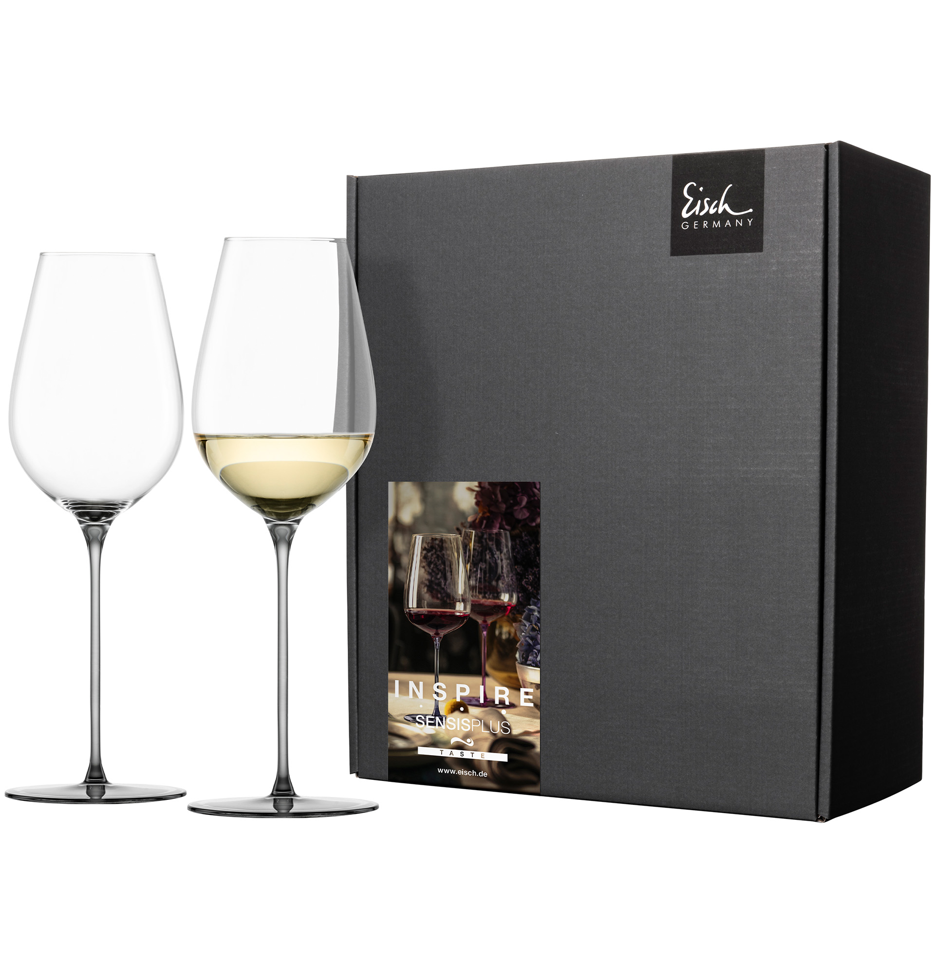 2er Set Allround Weingläser erfrischend & leicht grau INSPIRE SENSISPLUS