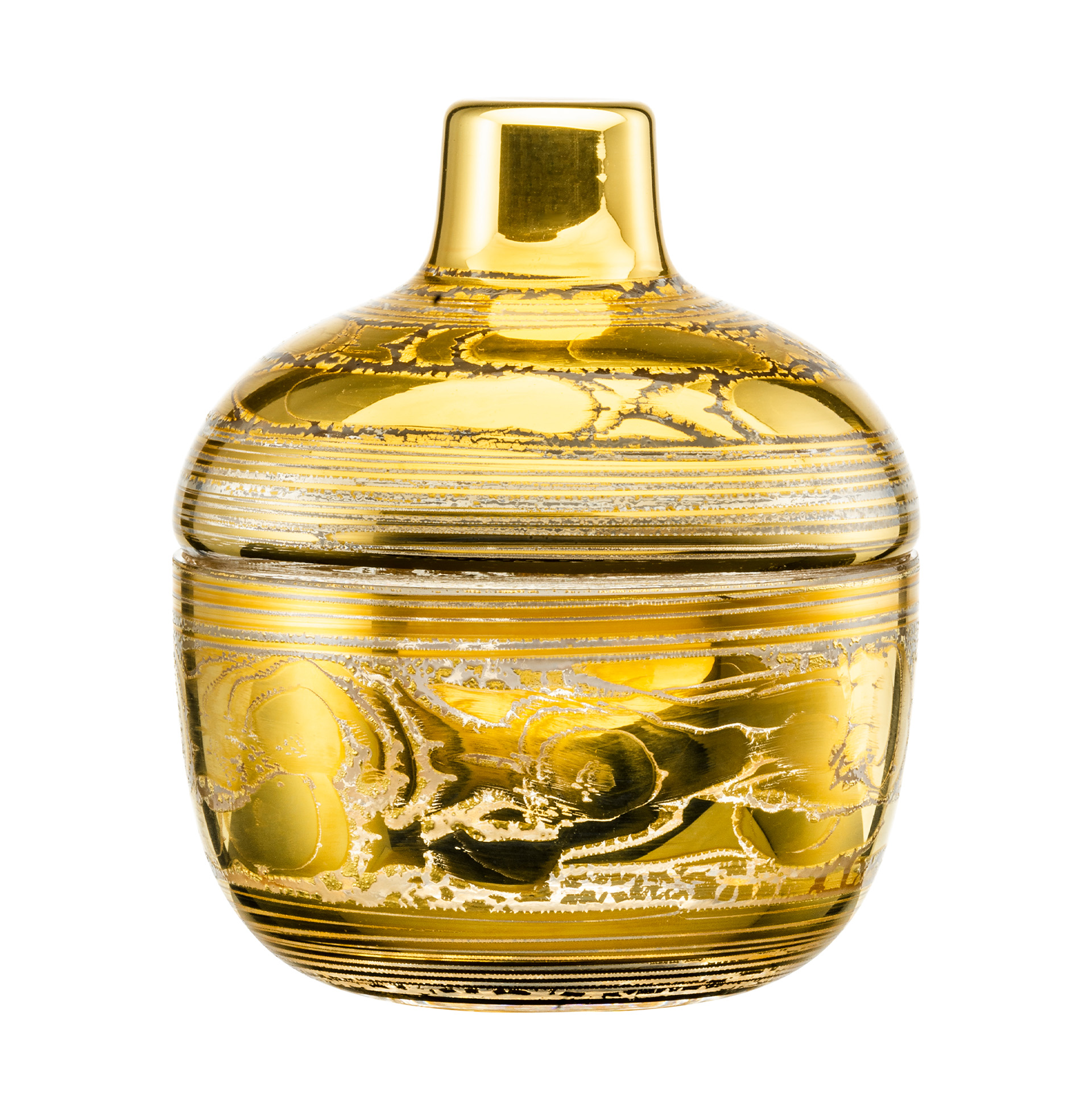 Candy box gold Ø 140 mm GOLDLEAF