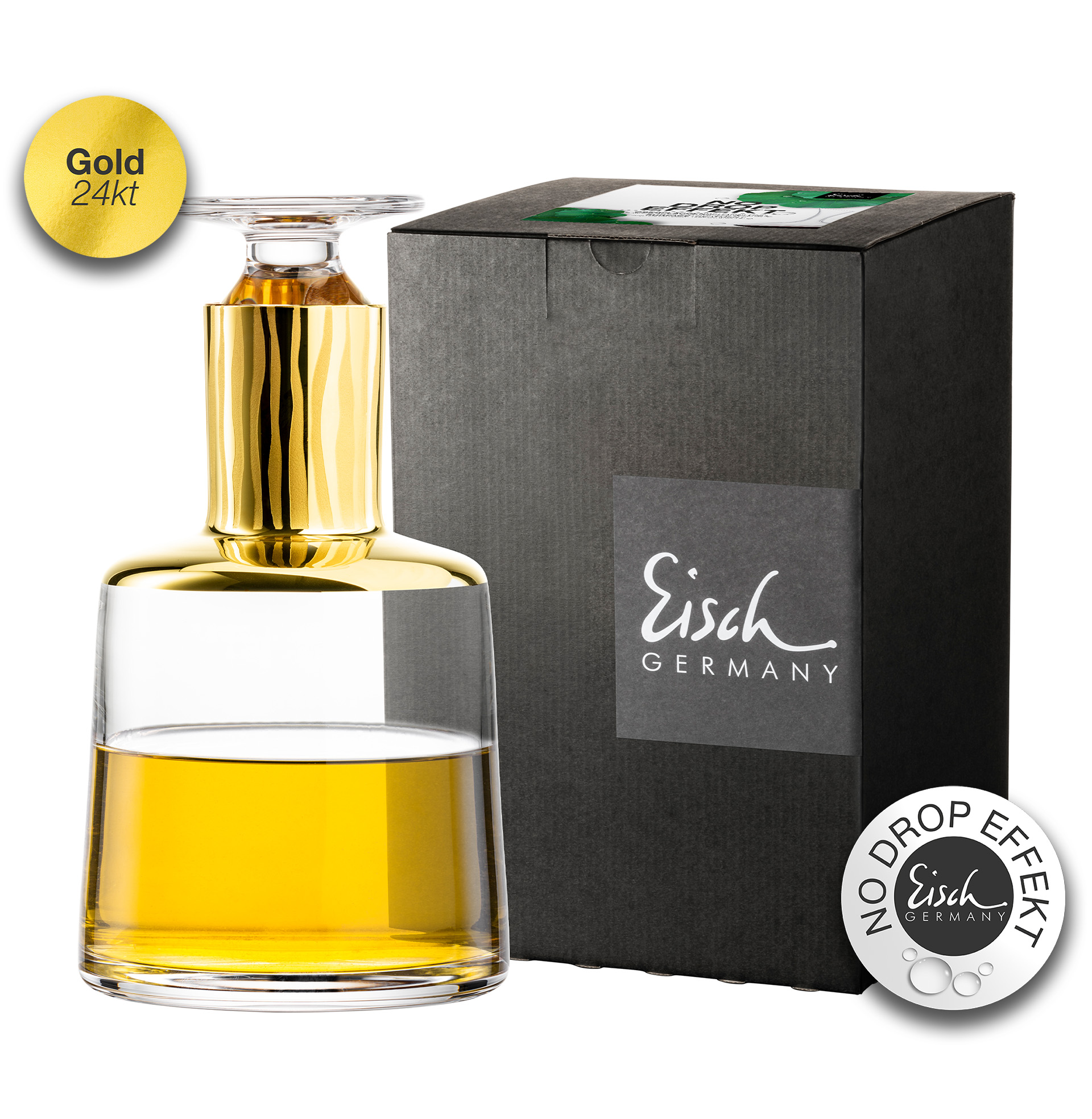 Whisky Karaffe gold No Drop Effekt 0,75l ELIOR