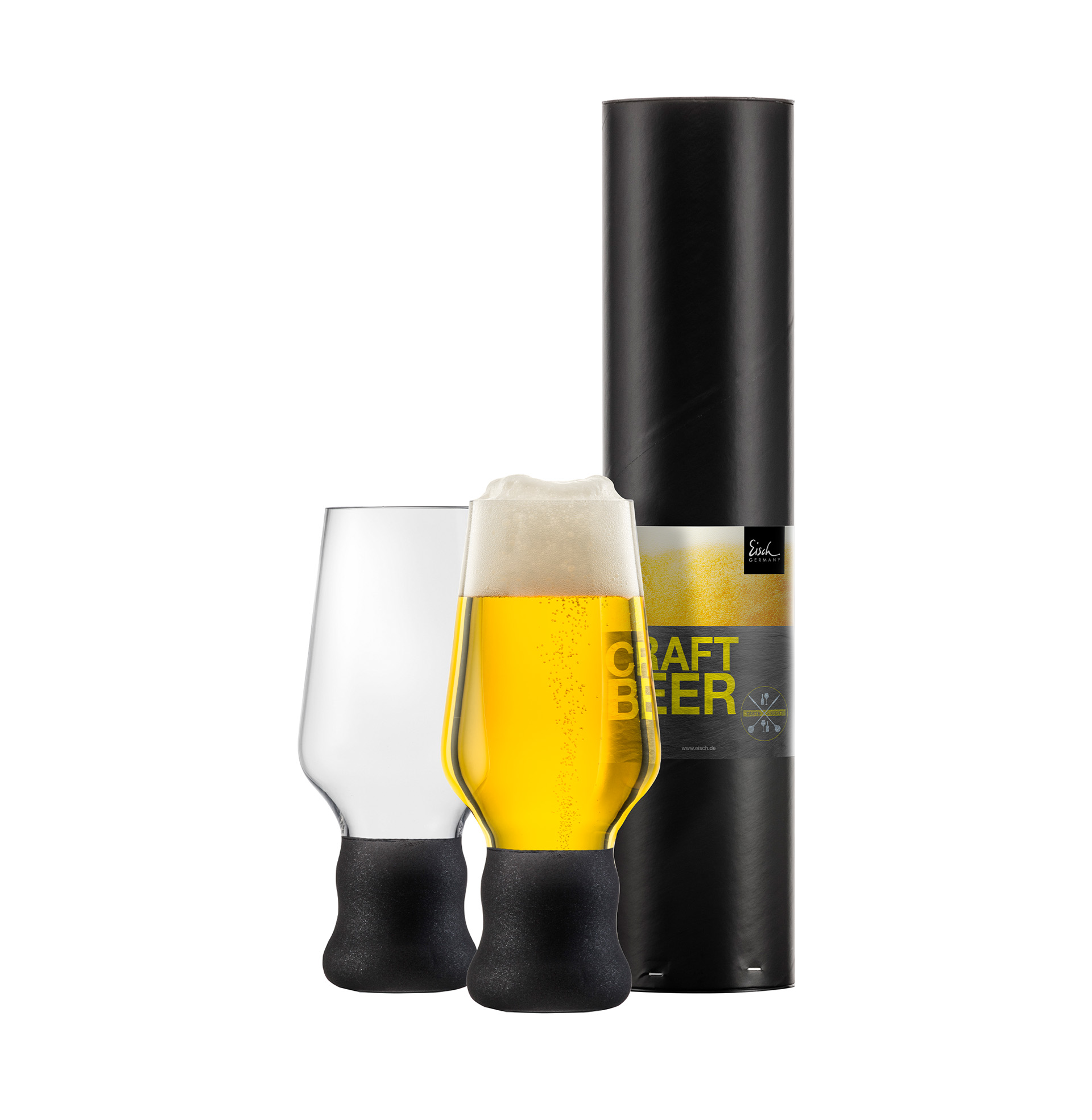 Set of 2 beer glasses black CRAFT BEER