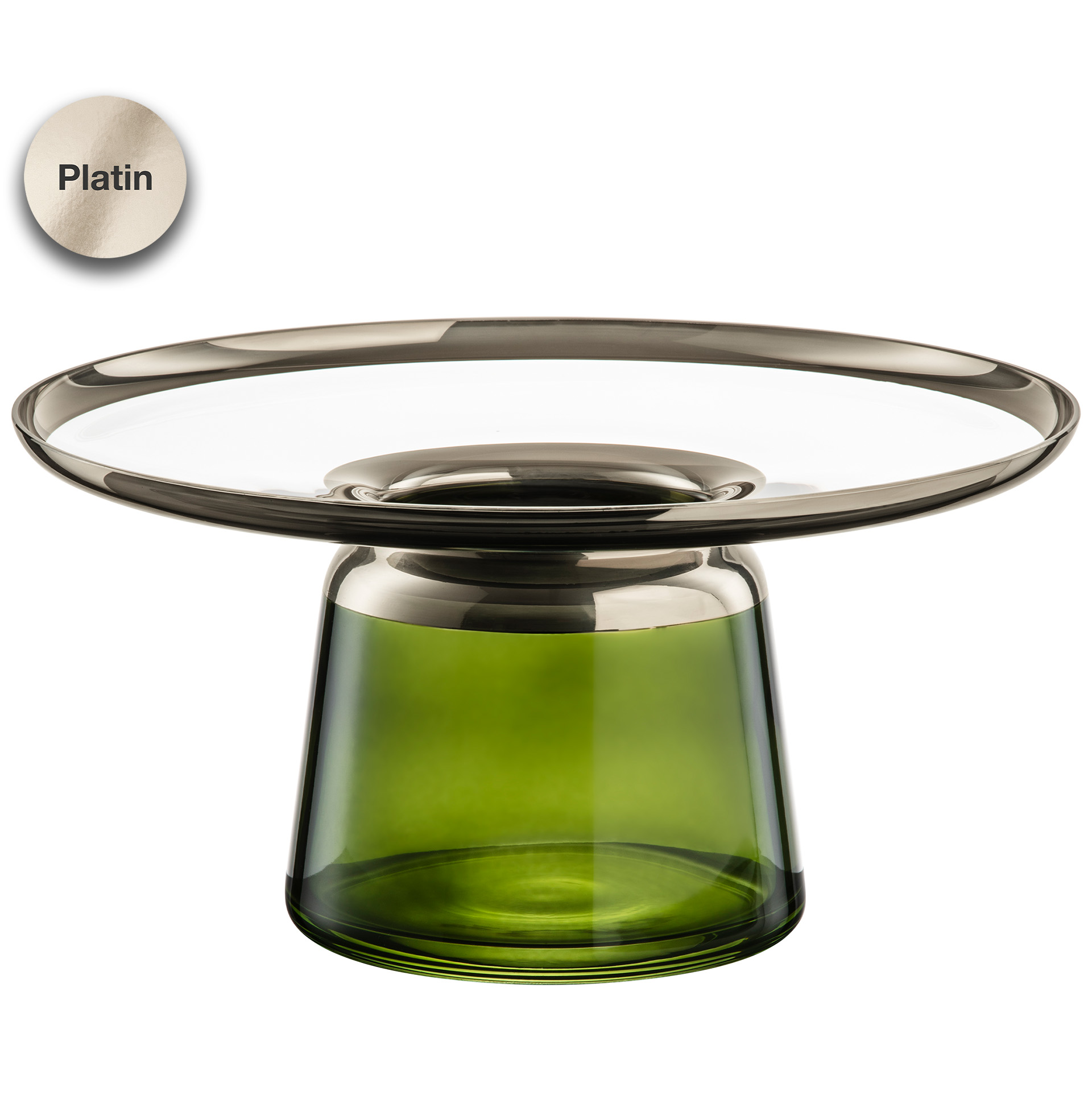 Vase grün/platin Ø 345 mm LIV