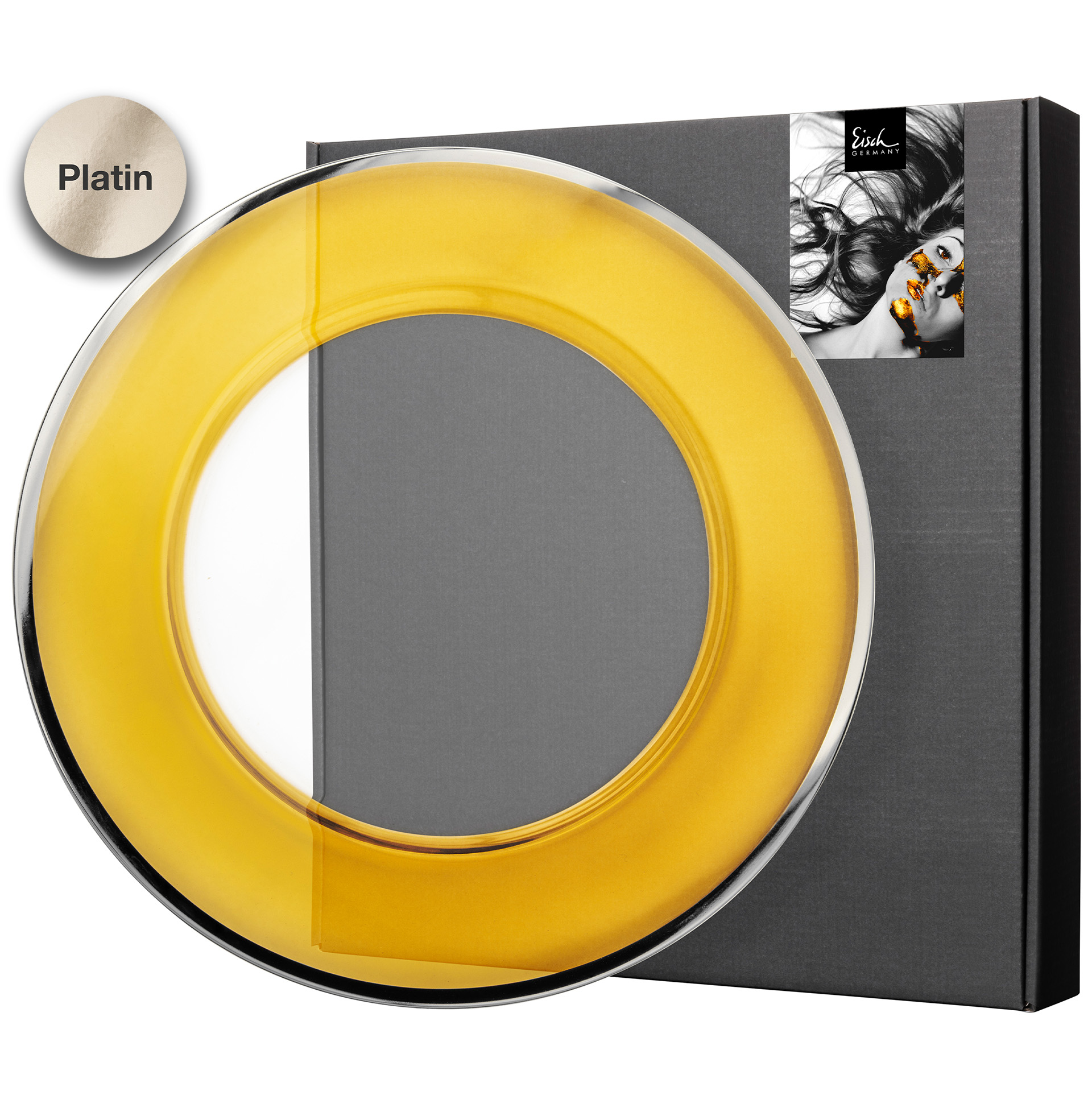 Plate amber/platinum Ø 320 mm LIV