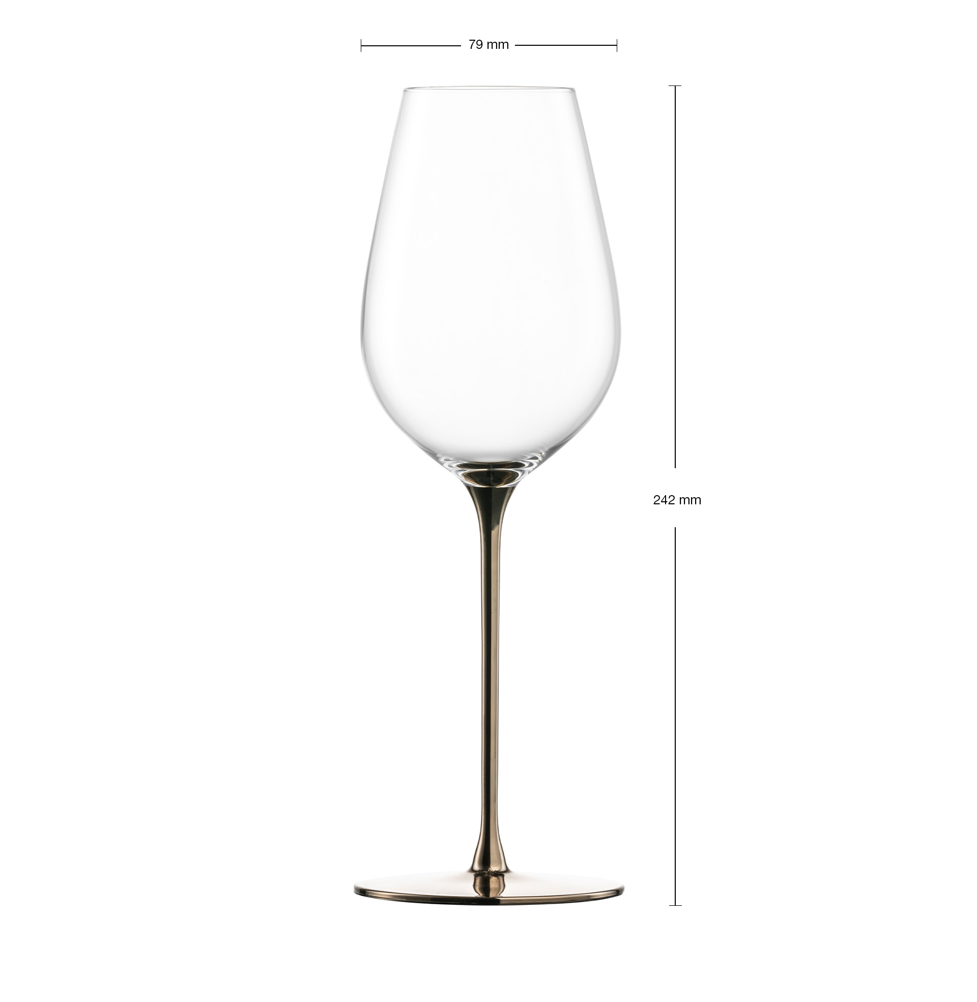 Allround wine glasses refreshing & light platinum ESSENCA SENSISPLUS PLATINUM EDITION