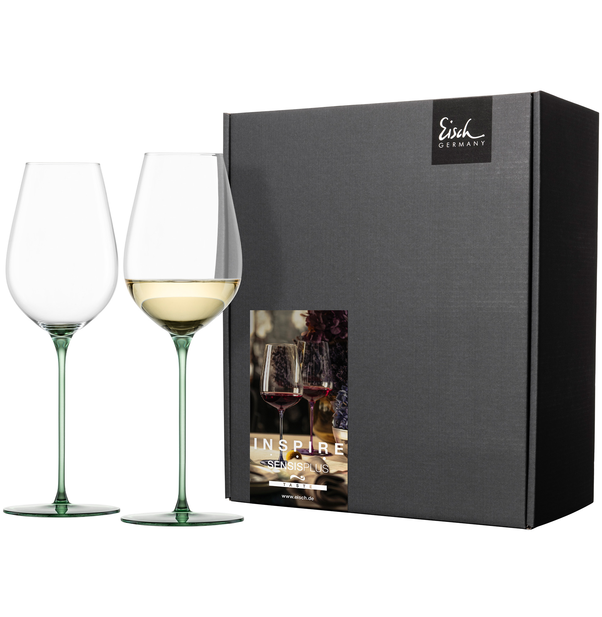 2er Set Allround Weingläser erfrischend & leicht grün INSPIRE SENSISPLUS