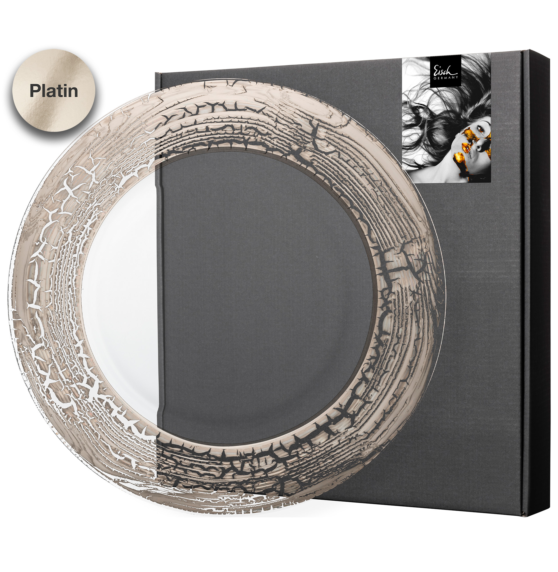 Teller platin Ø 320 mm GOLDLEAF