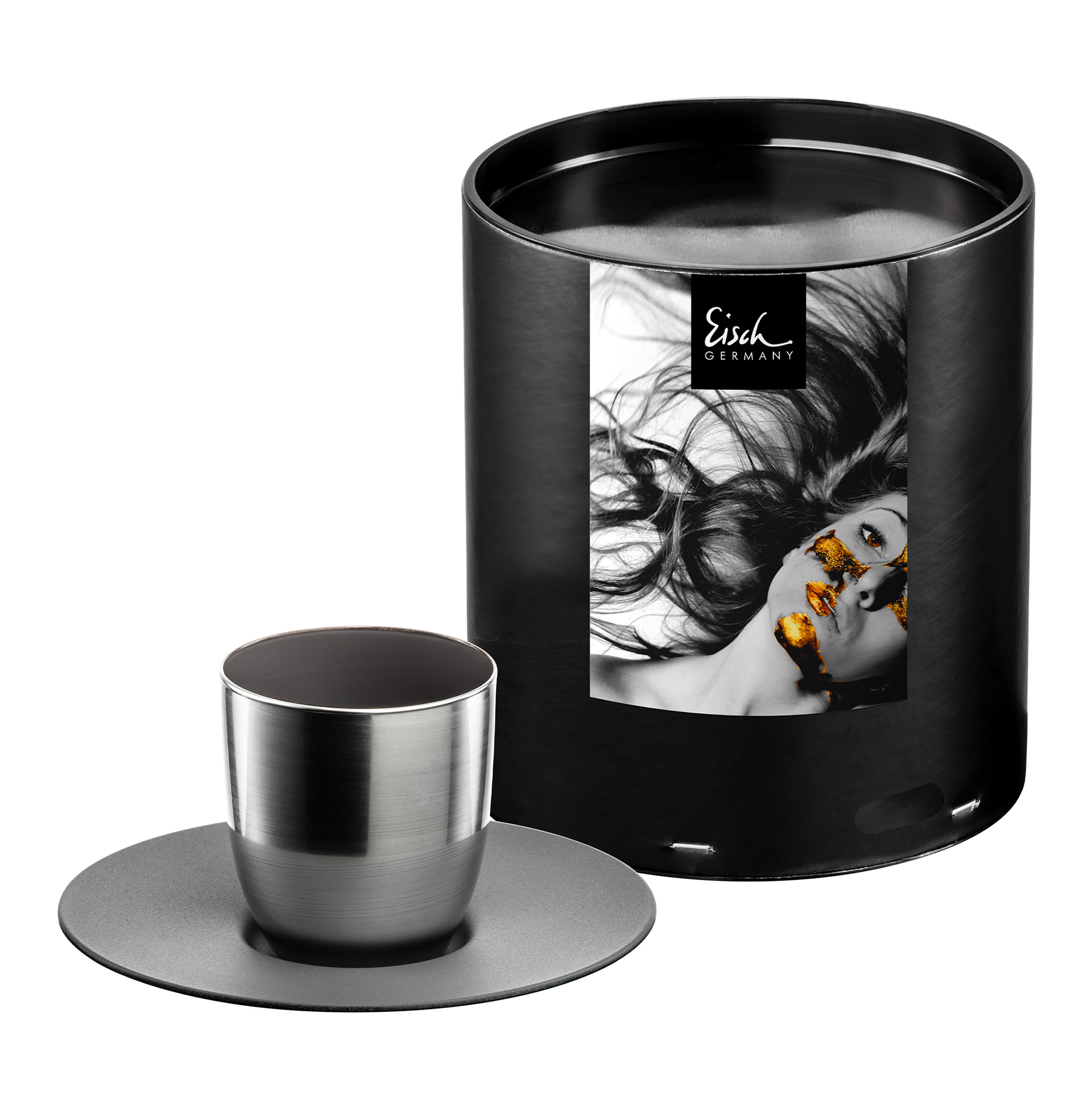 Espresso set silver/mocca COSMO COLLECT