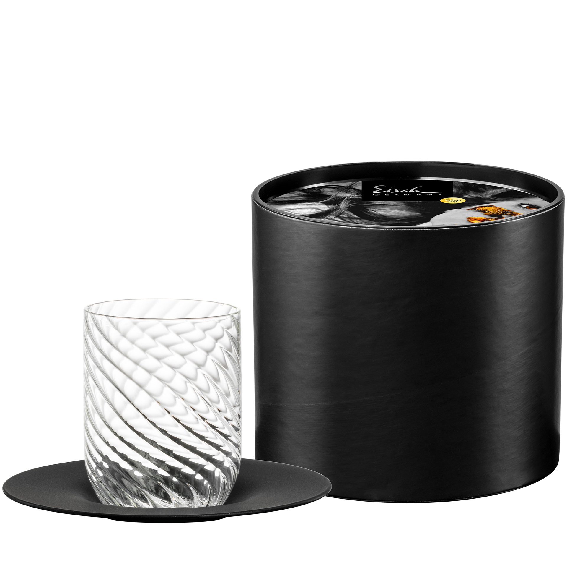 Cappuccino set black TWIST