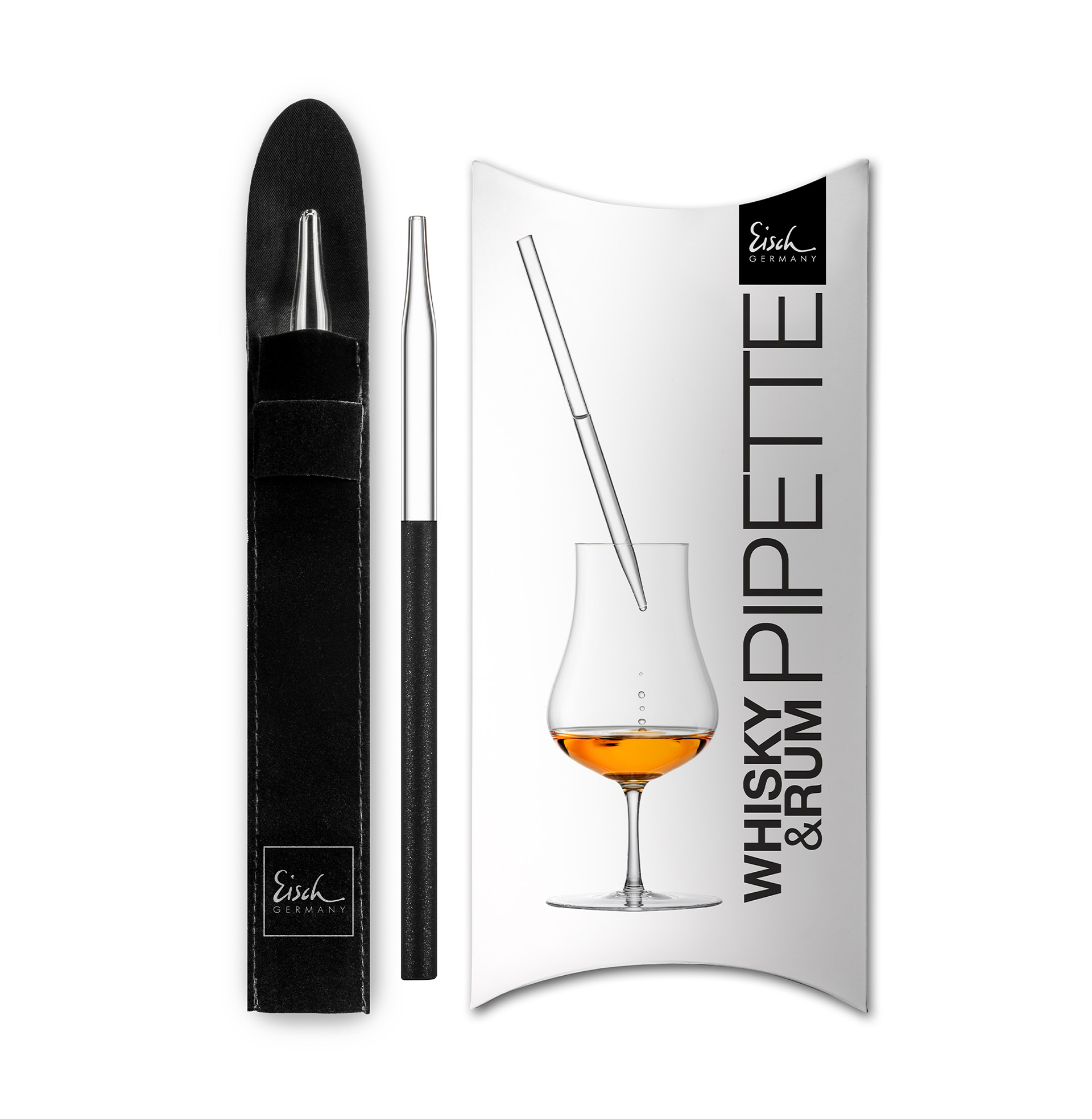 Whisky / rum pipette black GENTLEMAN