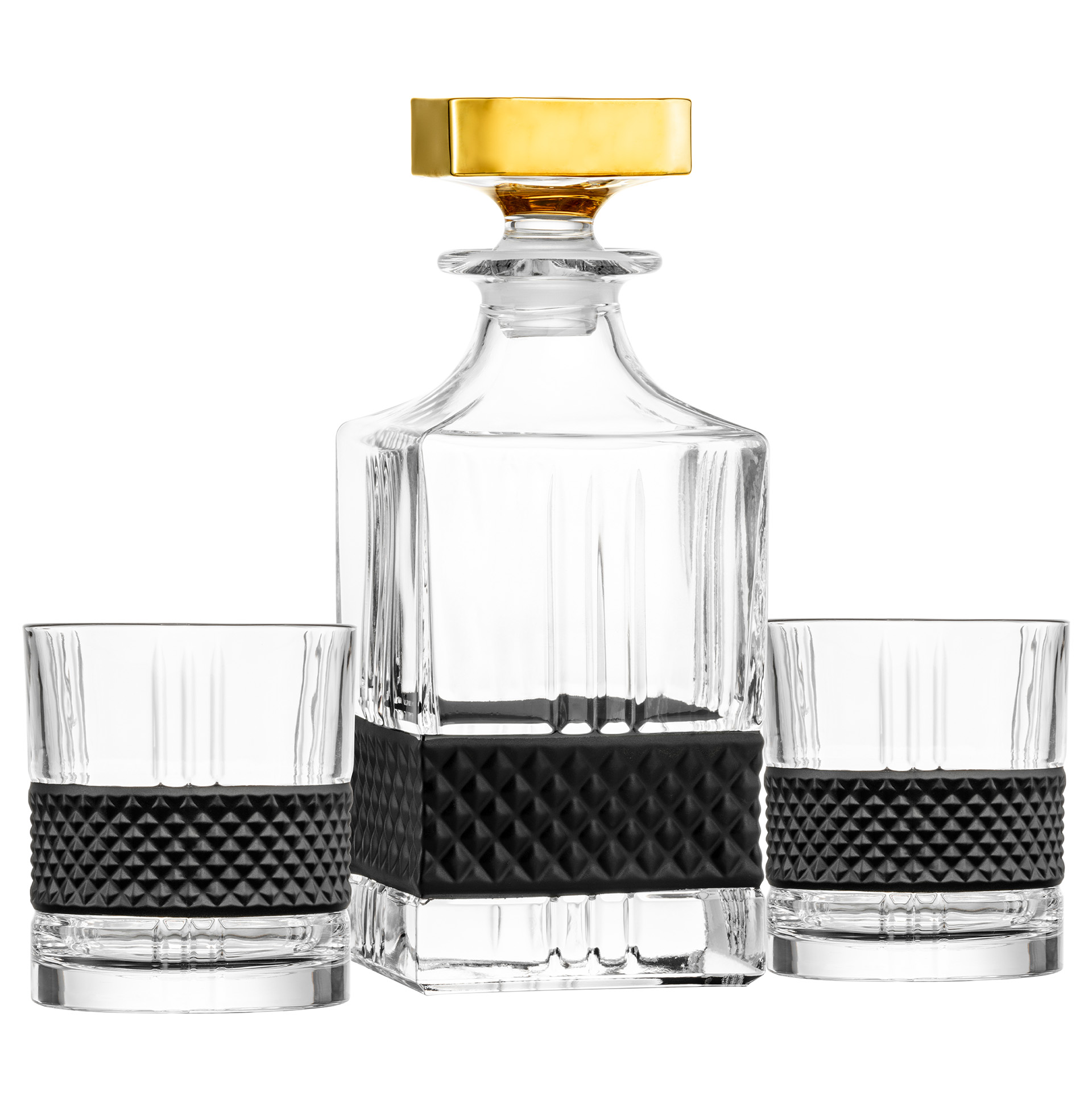 Whisky set black/gold No Drop Effect GLEN