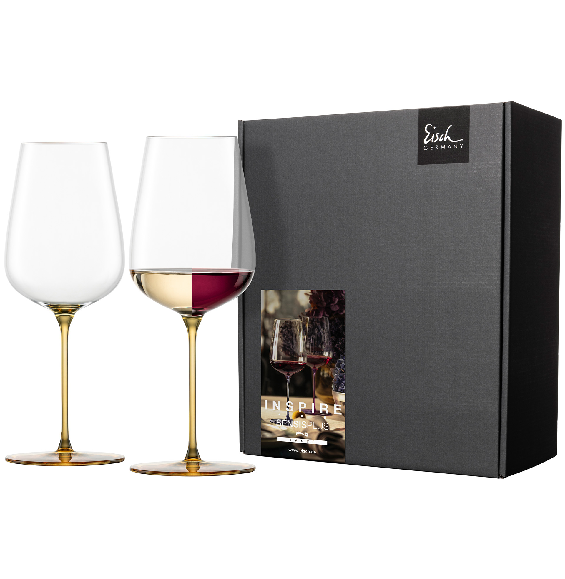 2er Set Allround Weingläser fruchtig & aromatisch bernstein INSPIRE SENSISPLUS