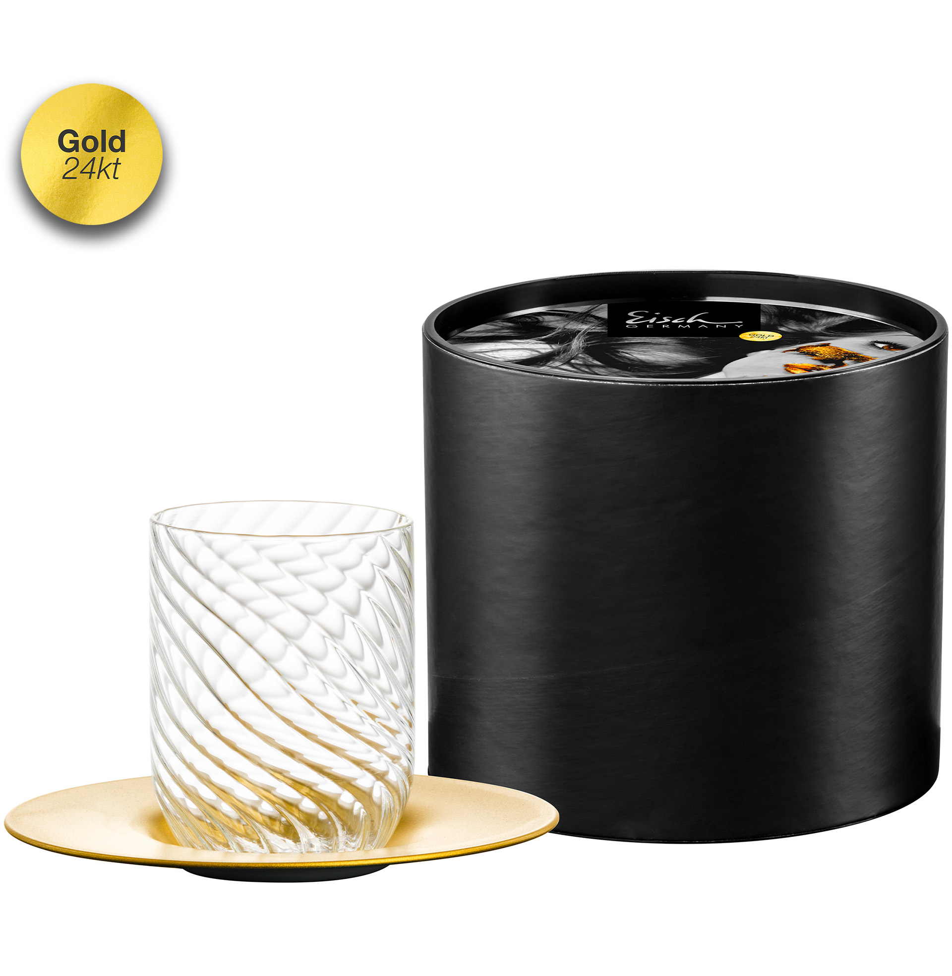 Cappuccino set gold TWIST